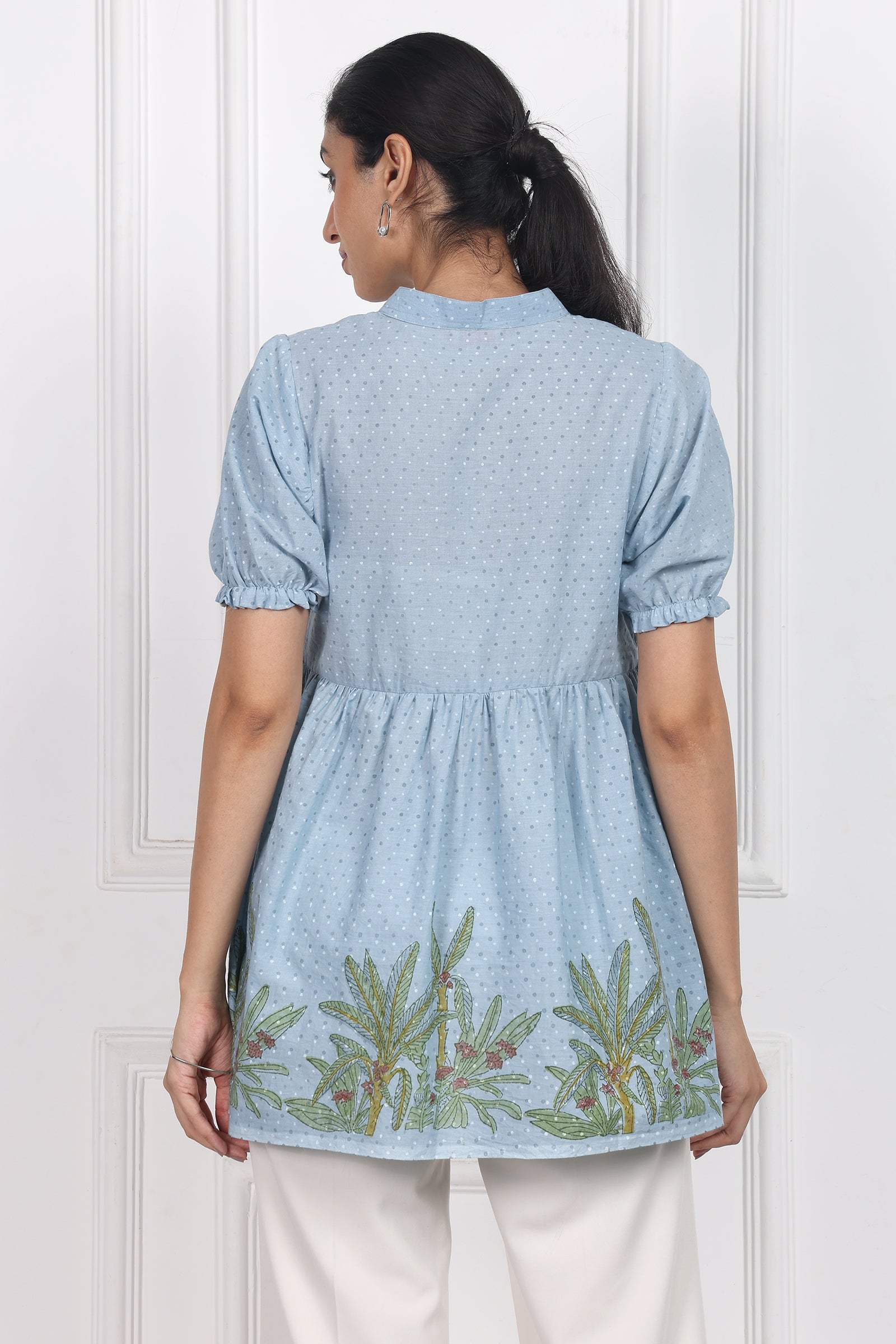 Wander Edit - Dusty Rose Peplum Top