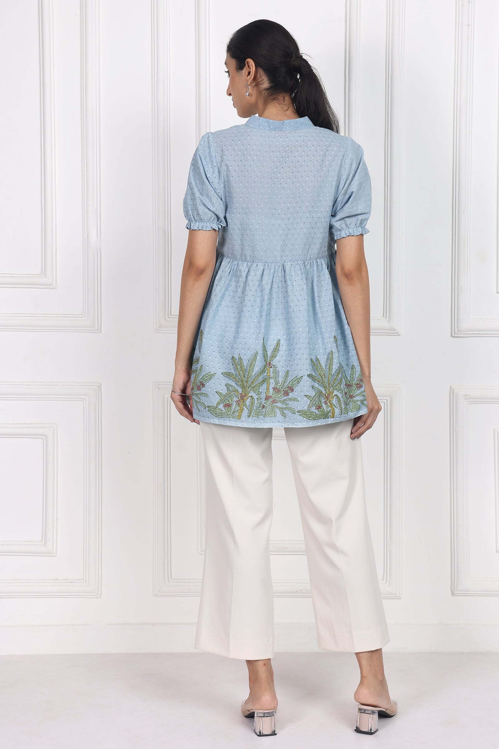 Wander Edit - Dusty Rose Peplum Top