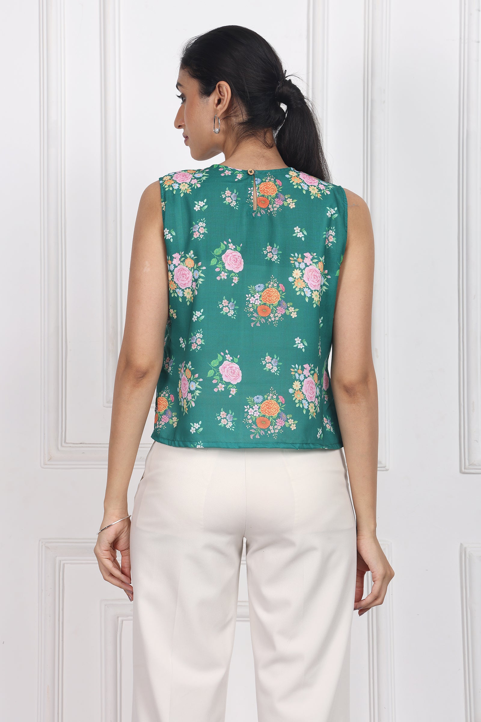 Wander Edit - Moonlit Jasmine Sleeveless Top