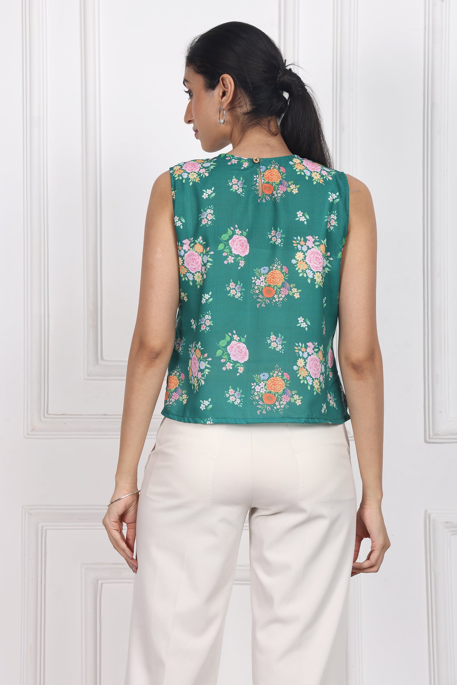Wander Edit - Moonlit Jasmine Sleeveless Top