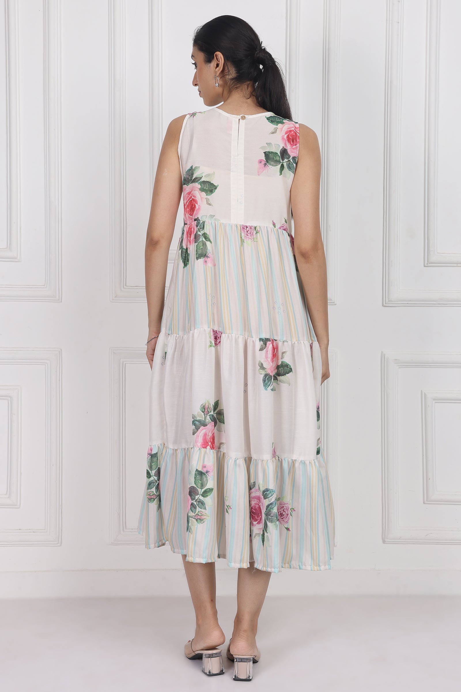 Wander Edit - Camellia Kiss Tier Dress