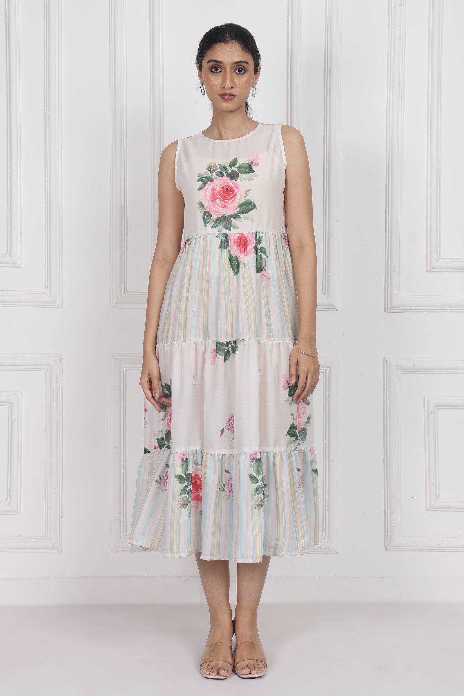 Wander Edit - Camellia Kiss Tier Dress