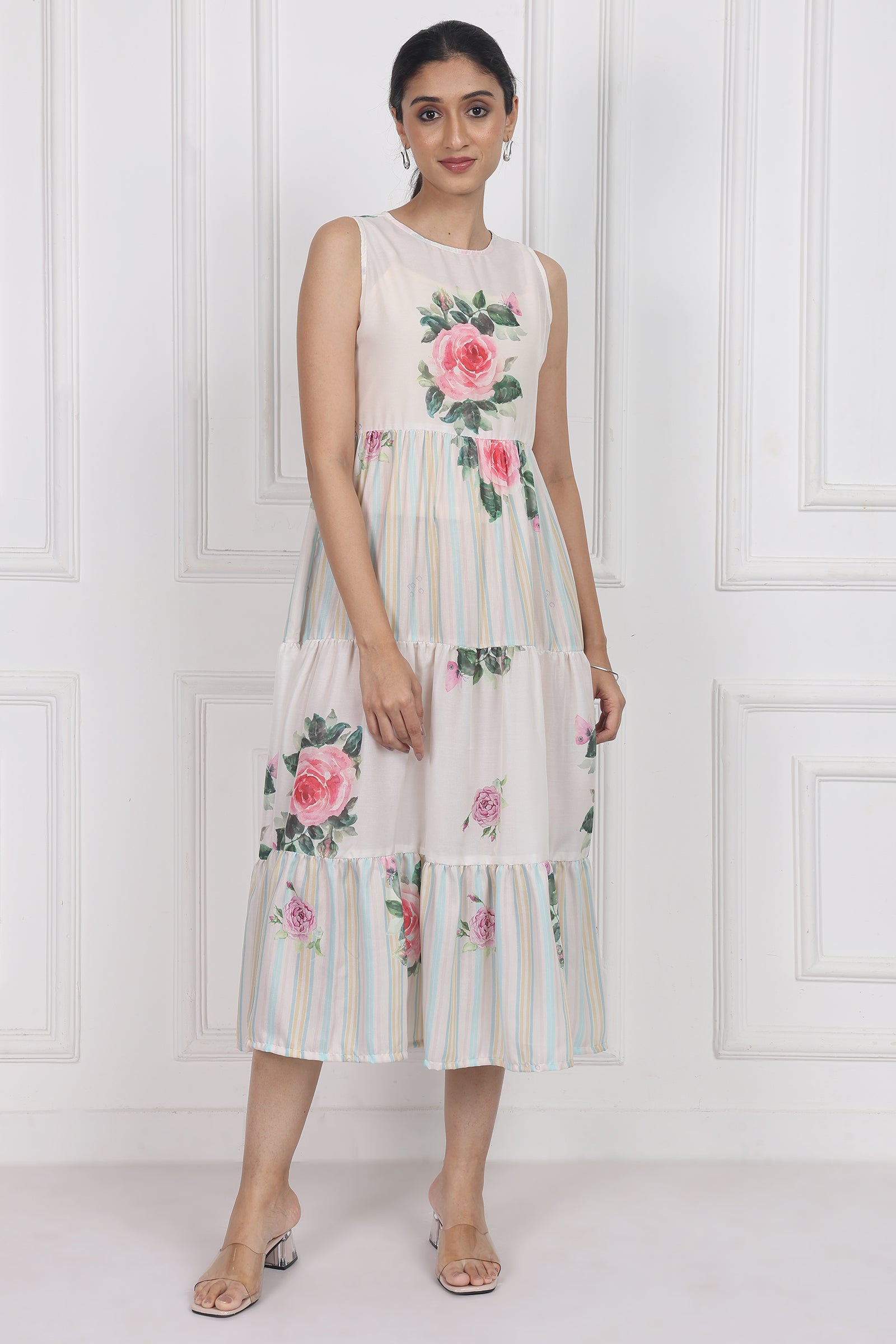 Wander Edit - Camellia Kiss Tier Dress