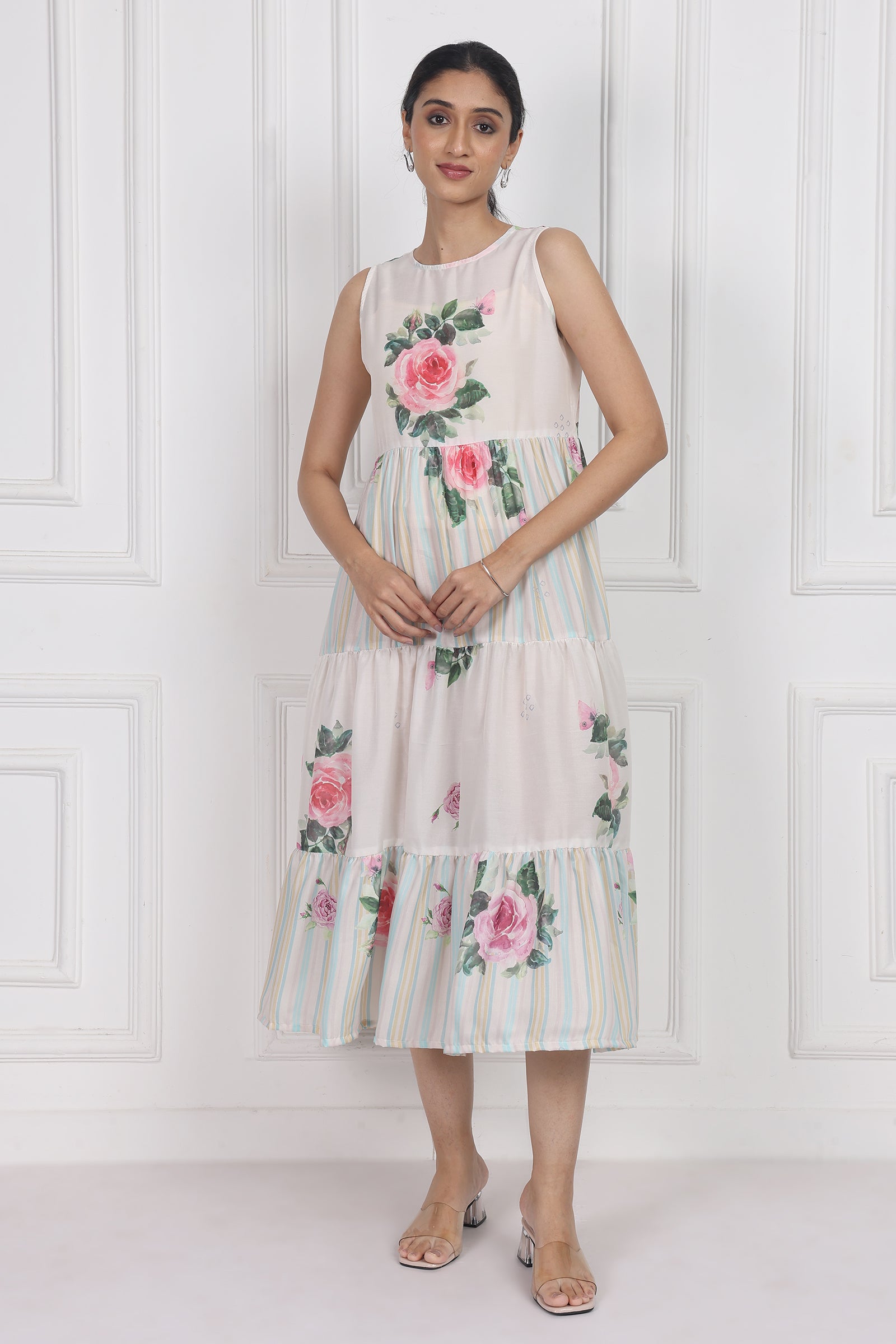 Wander Edit - Camellia Kiss Tier Dress