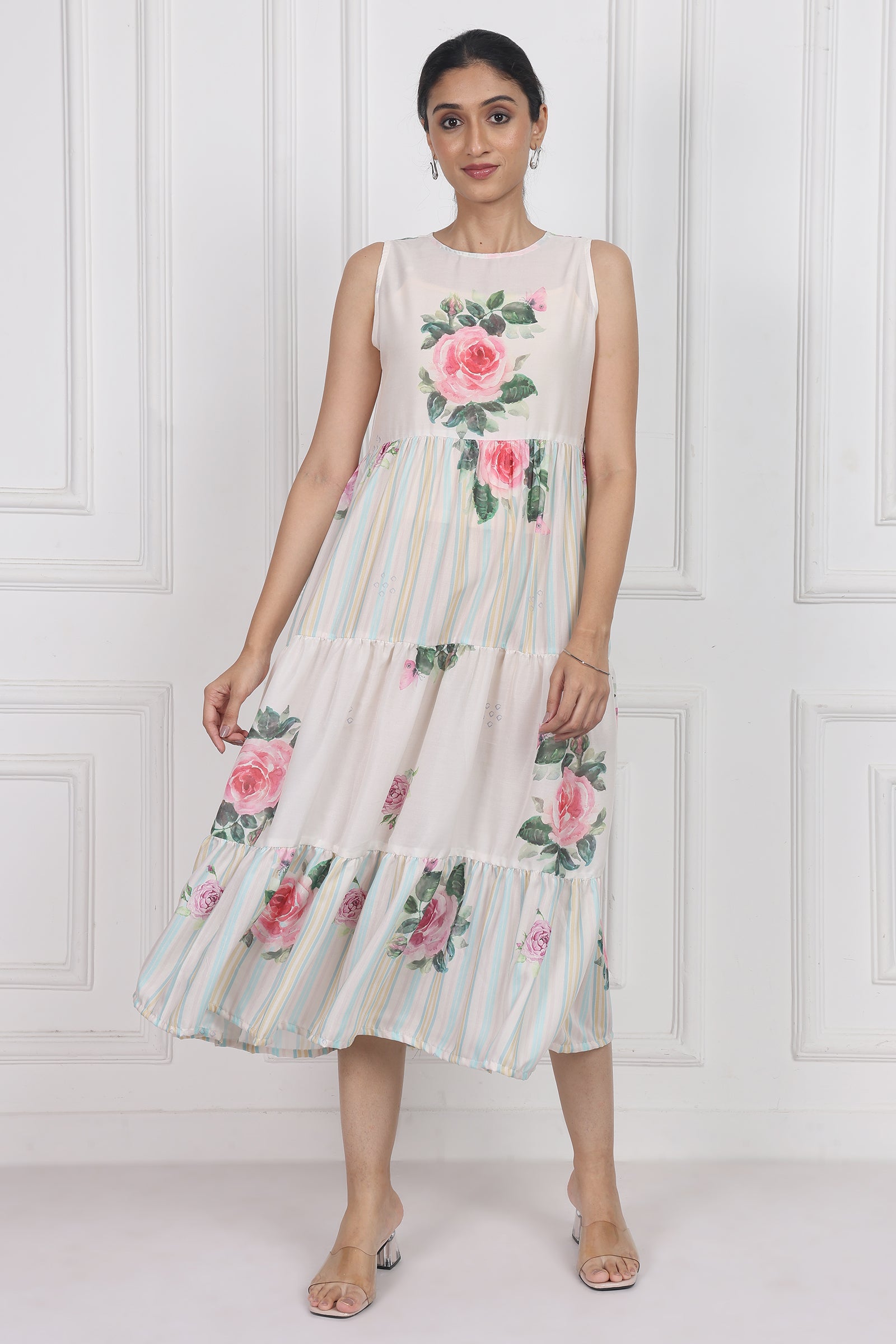 Wander Edit - Camellia Kiss Tier Dress