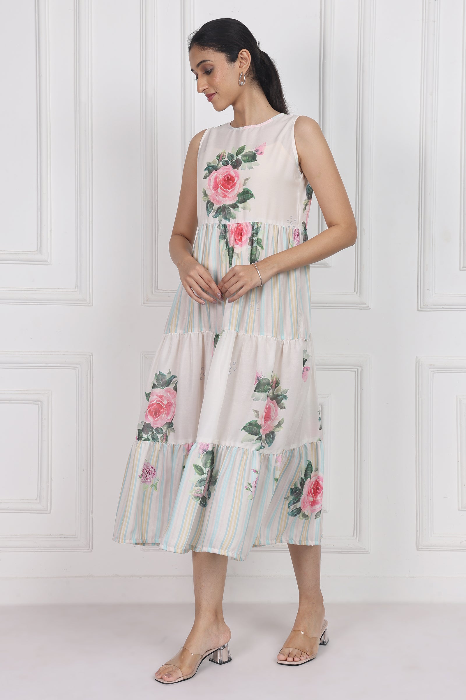 Wander Edit - Camellia Kiss Tier Dress