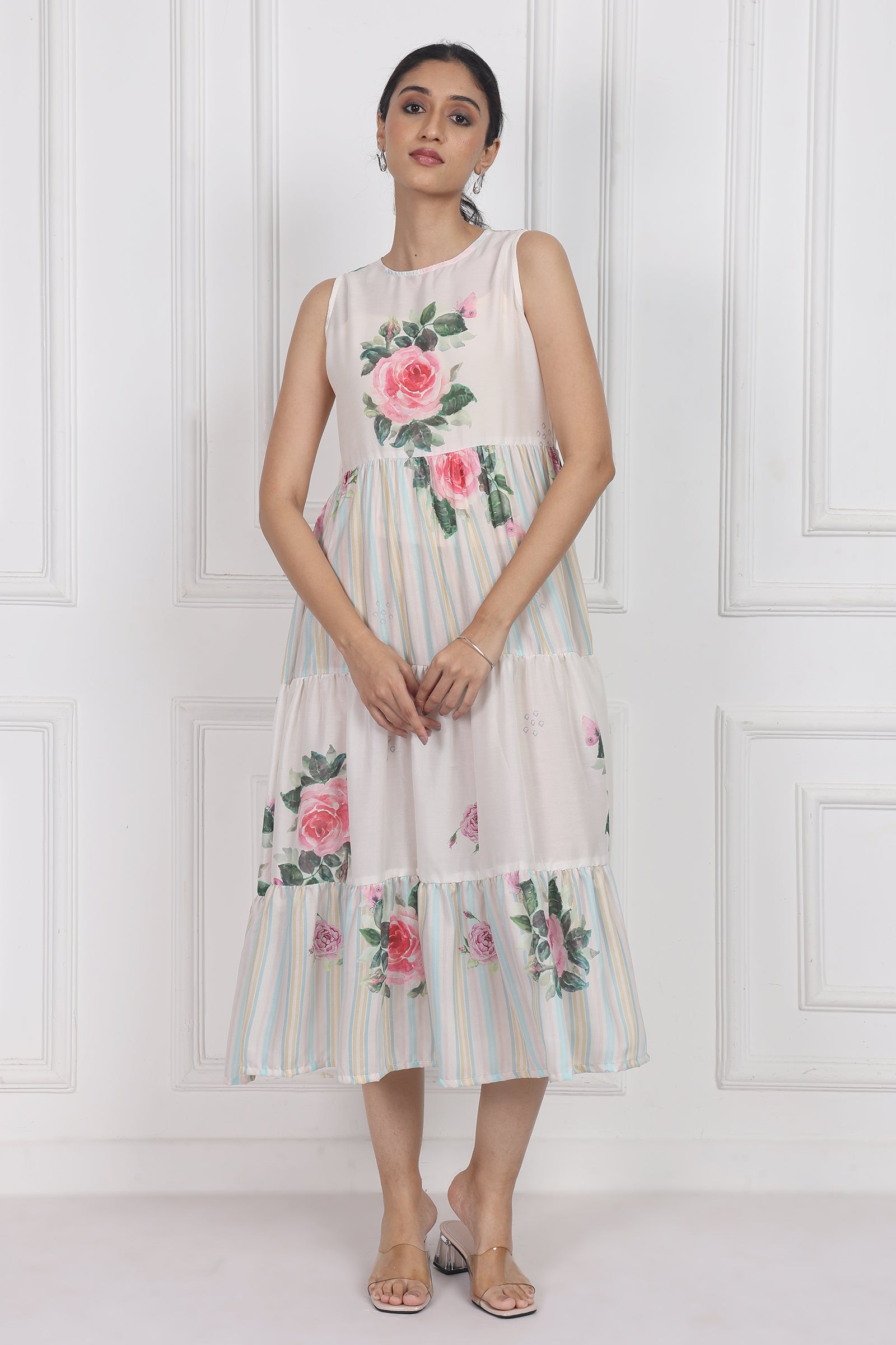 Wander Edit - Camellia Kiss Tier Dress