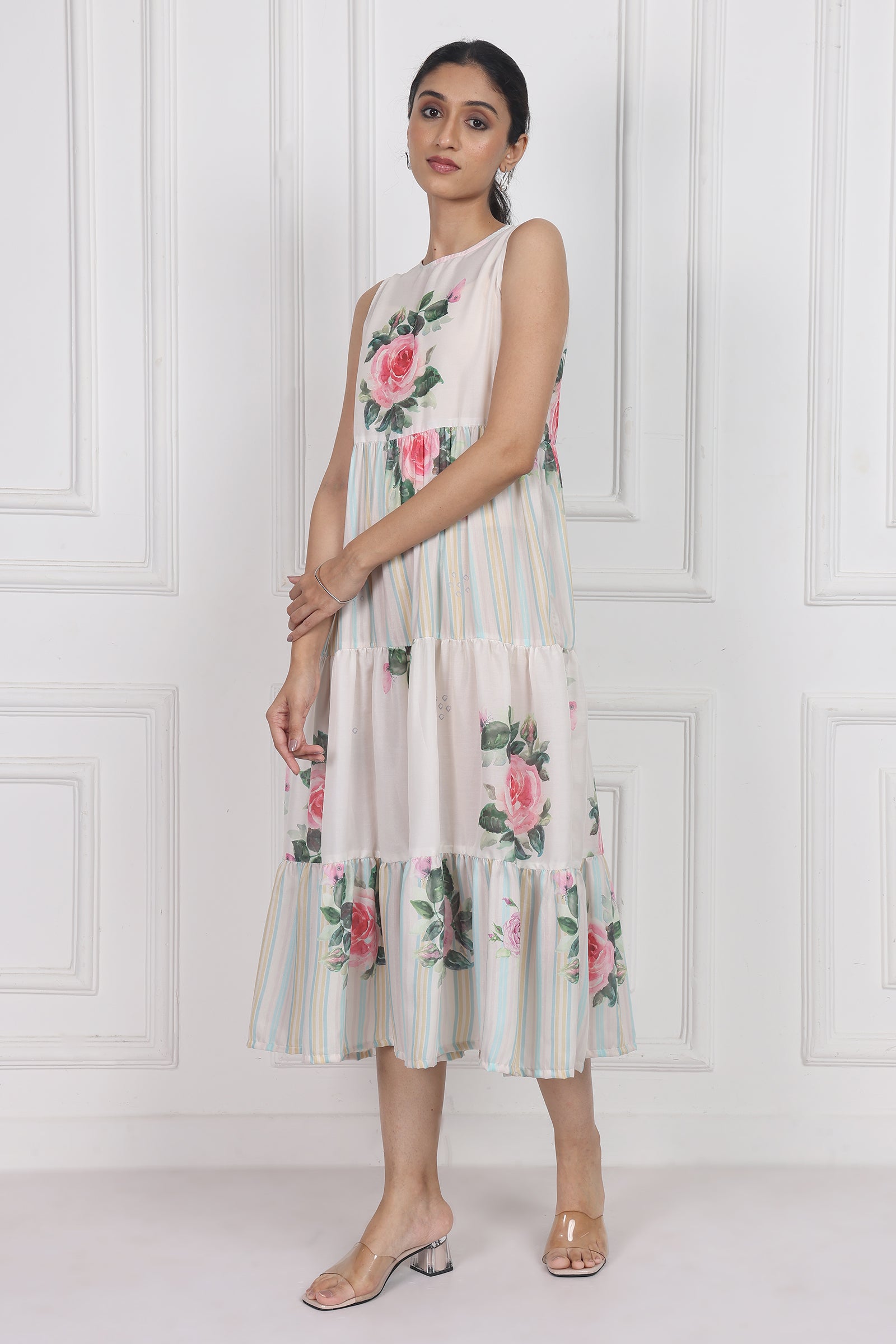 Wander Edit - Camellia Kiss Tier Dress