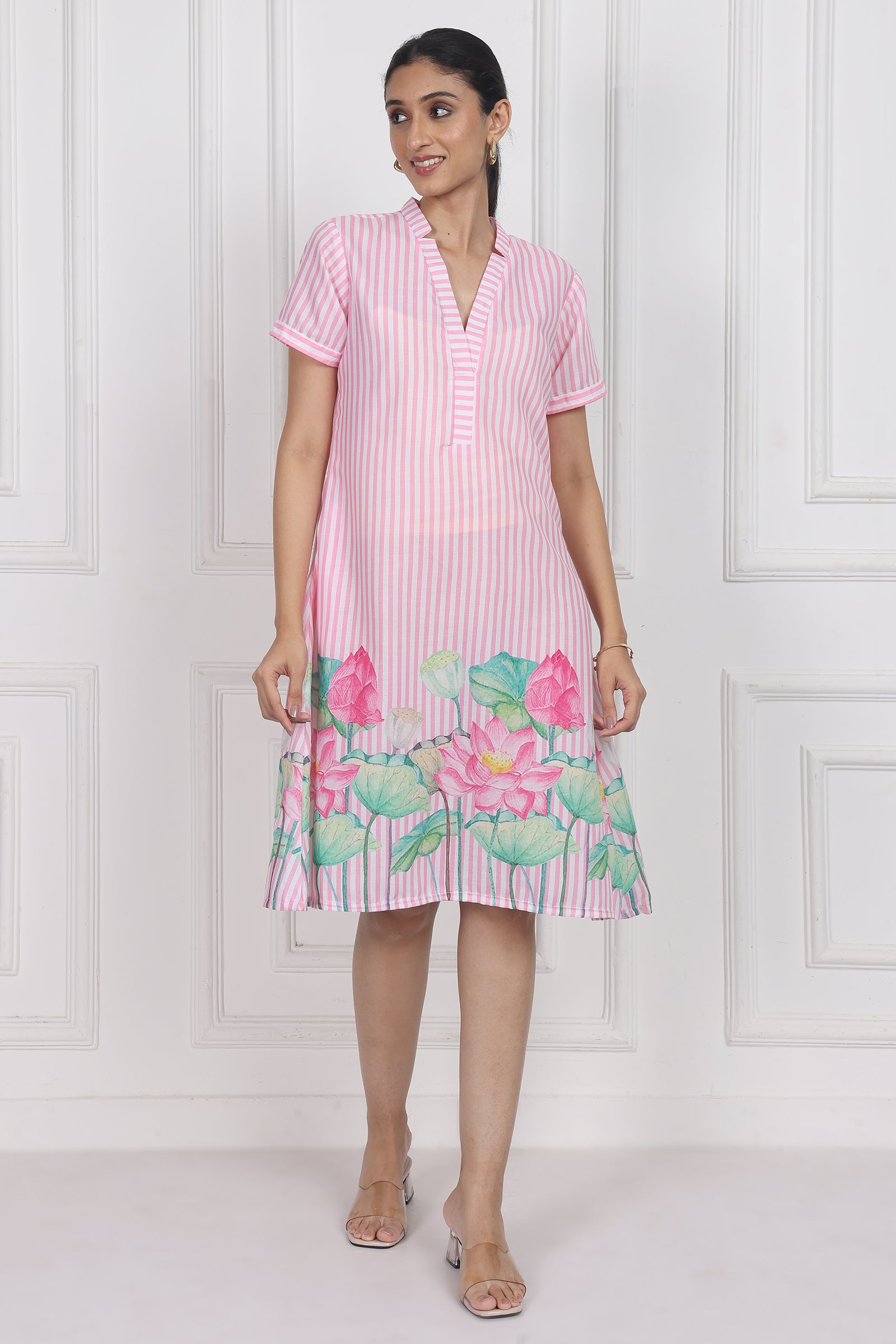 Wander Edit - Lotus Whisper A Line Short Dress