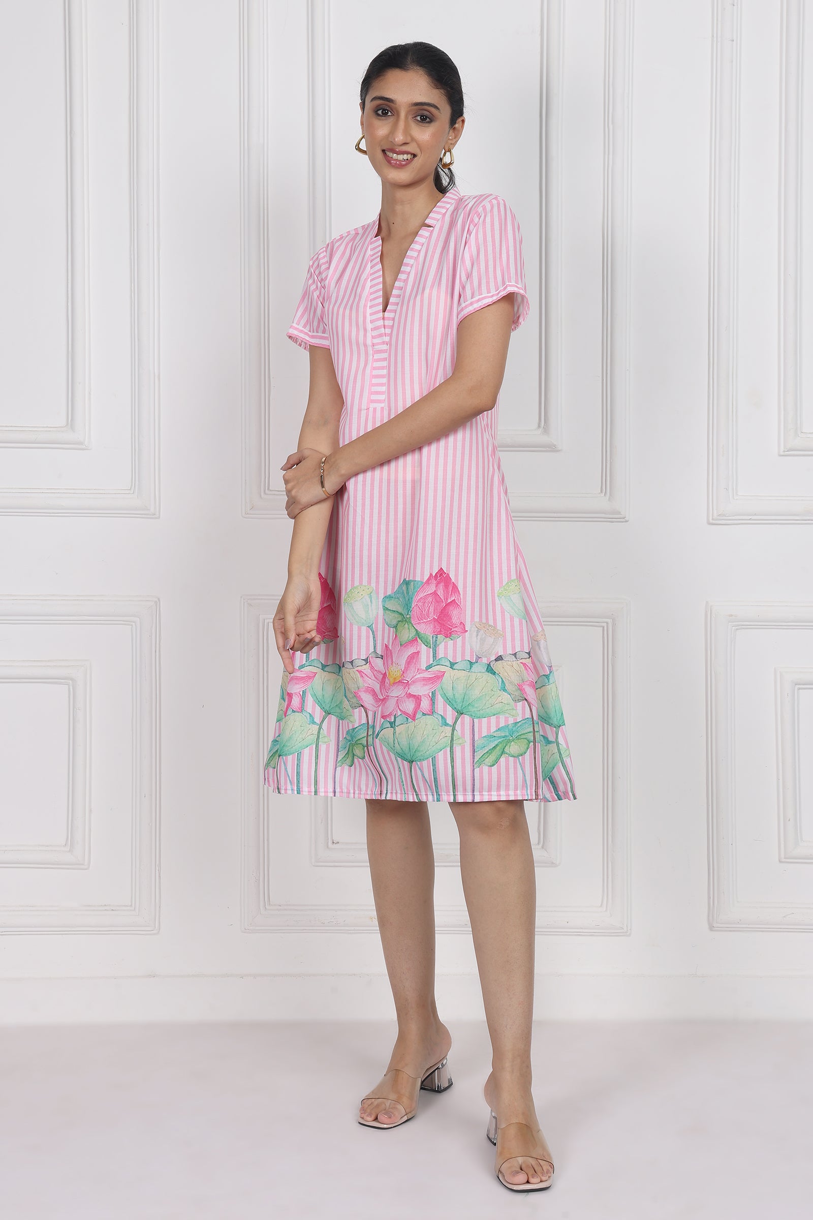 Wander Edit - Lotus Whisper A Line Short Dress