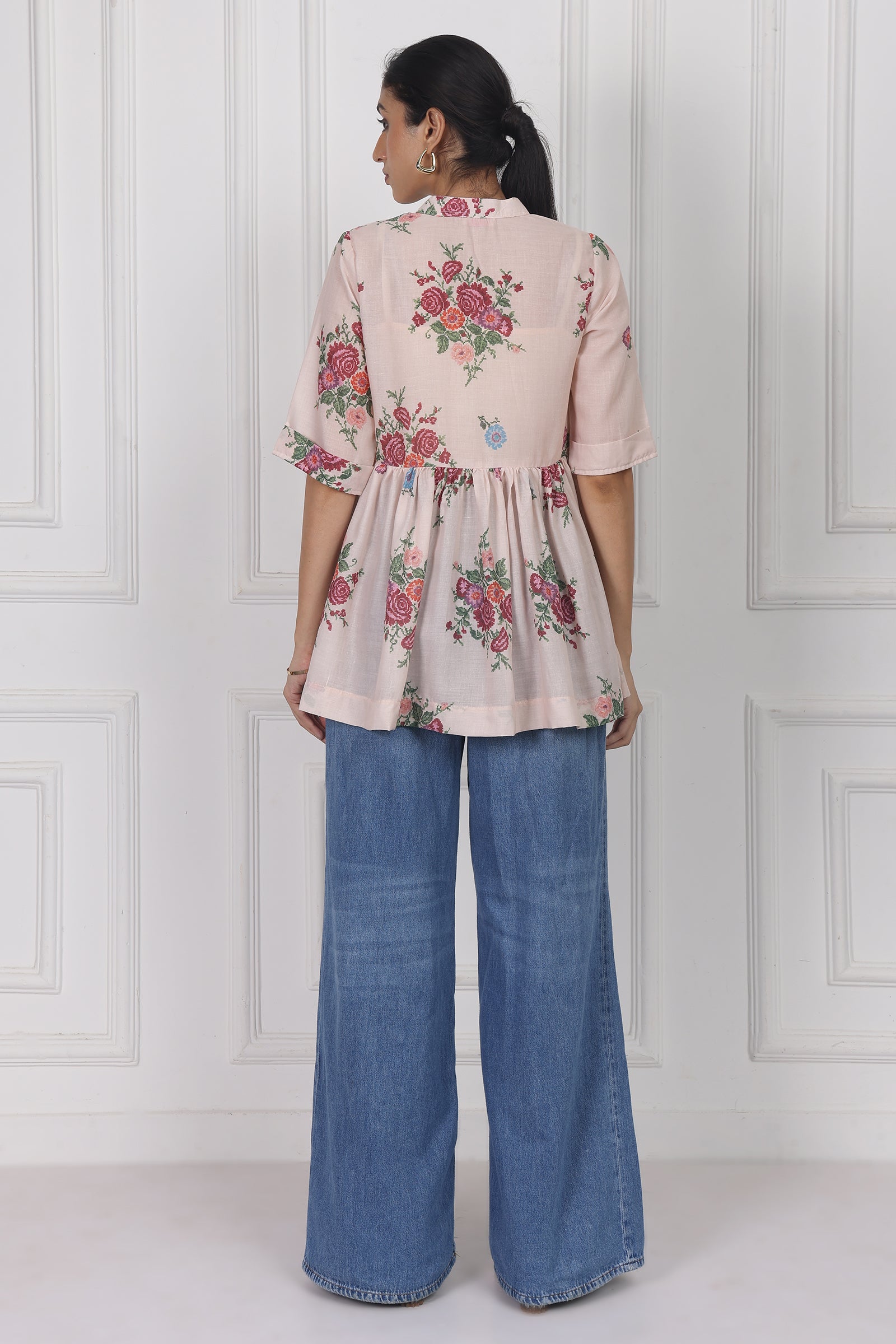 Wander Edit - Windflower Song Peplum Top