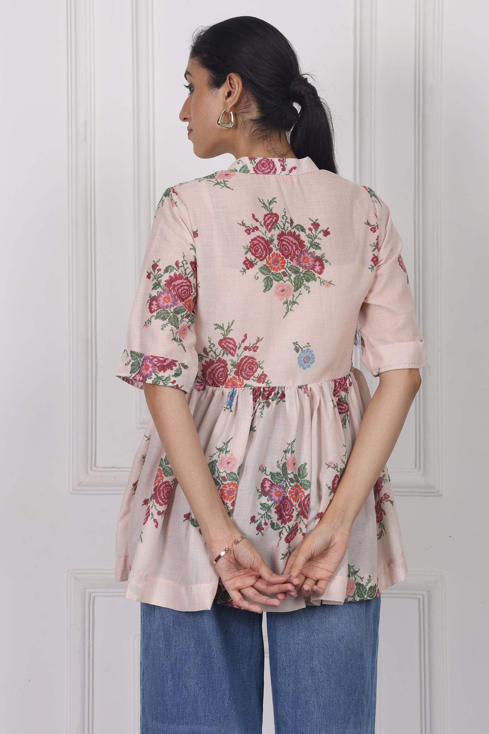 Wander Edit - Windflower Song Peplum Top