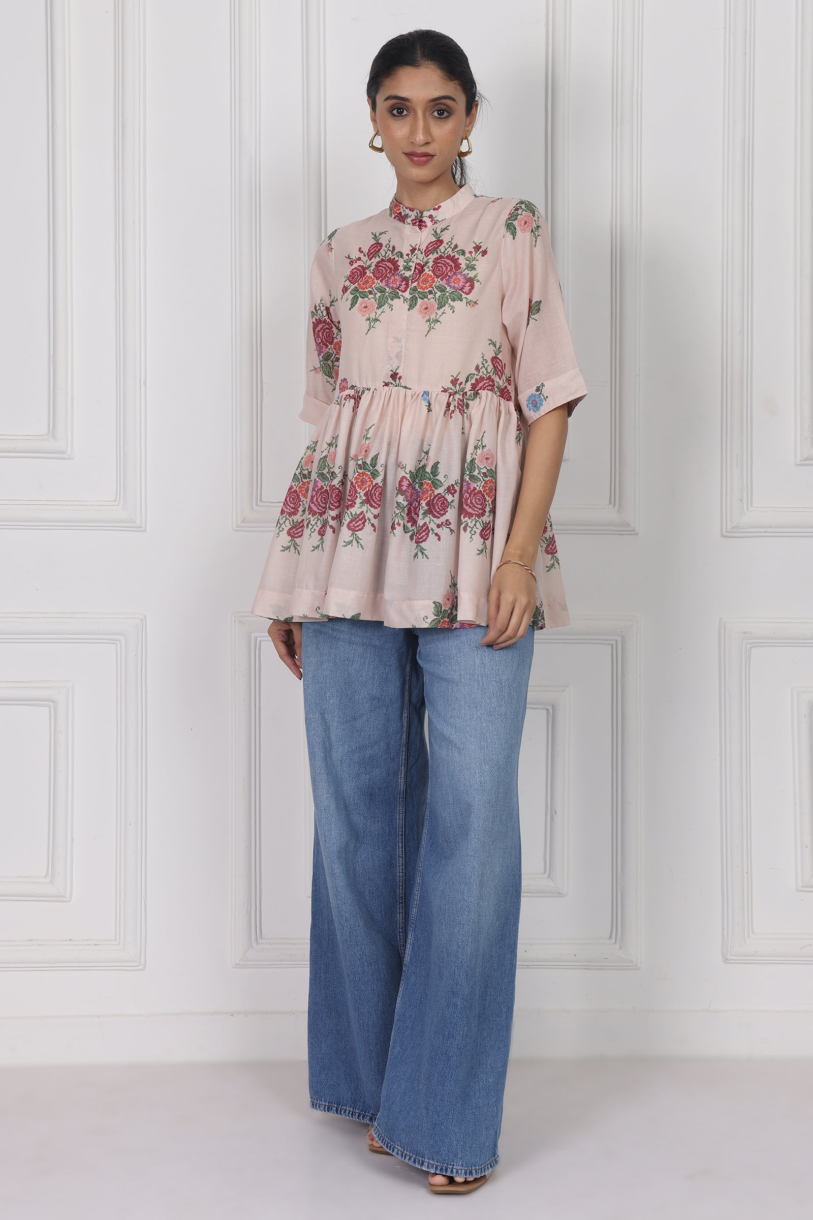 Wander Edit - Windflower Song Peplum Top