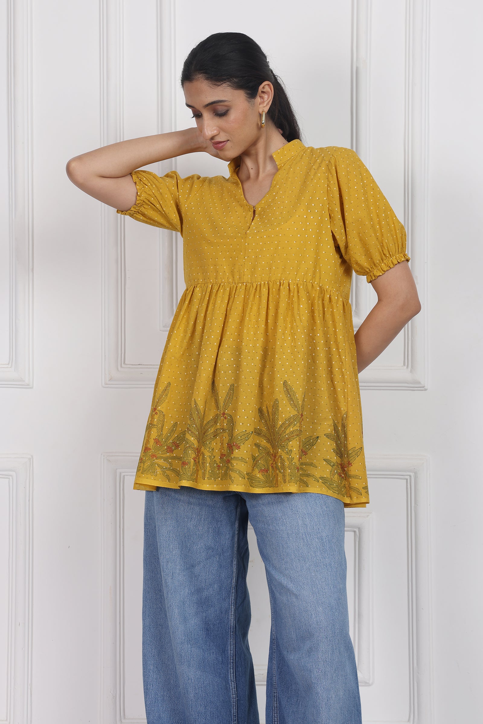 Wander Edit - Blooming Wild Peplum Top