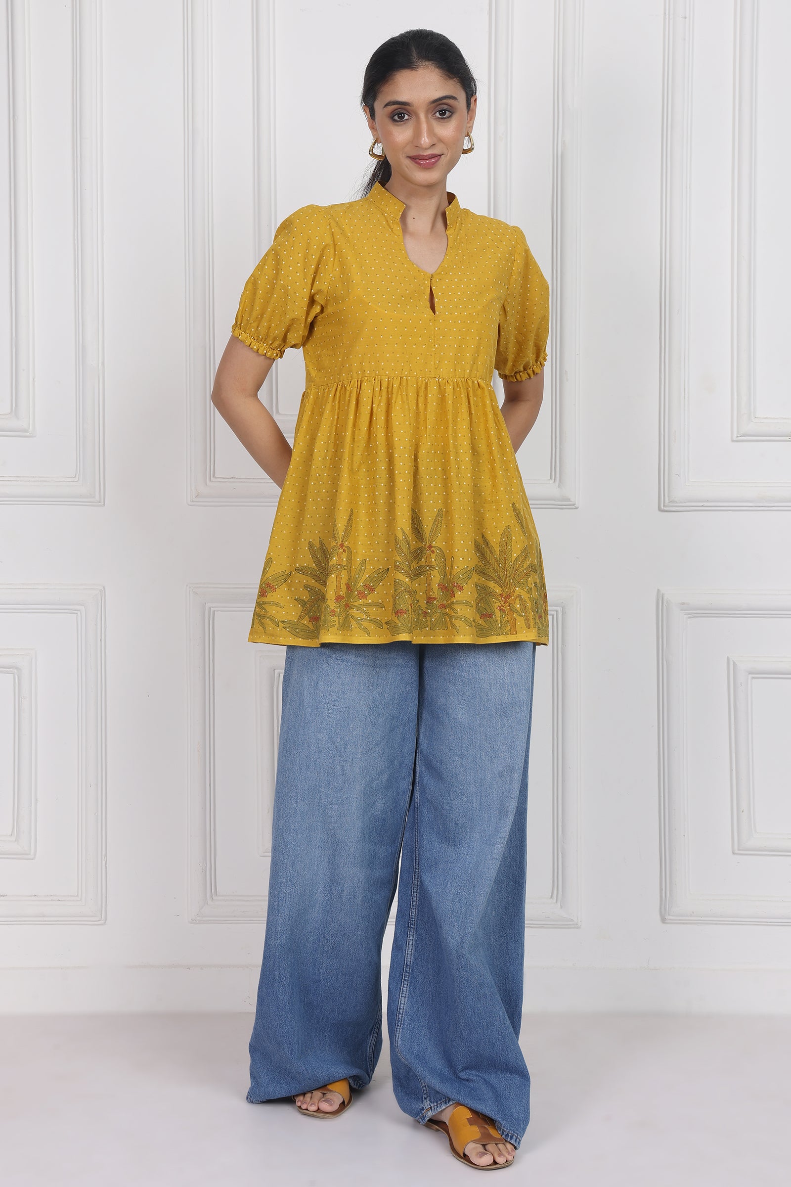 Wander Edit - Blooming Wild Peplum Top