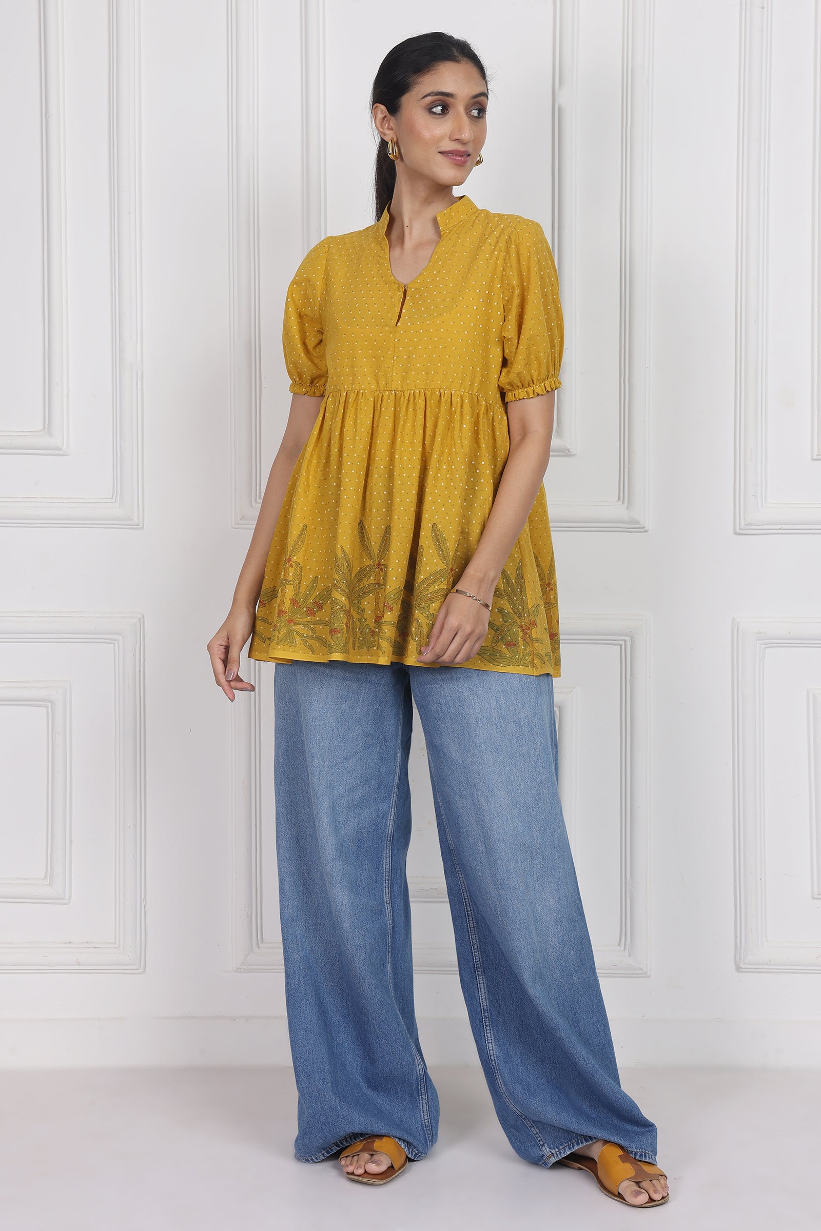 Wander Edit - Blooming Wild Peplum Top