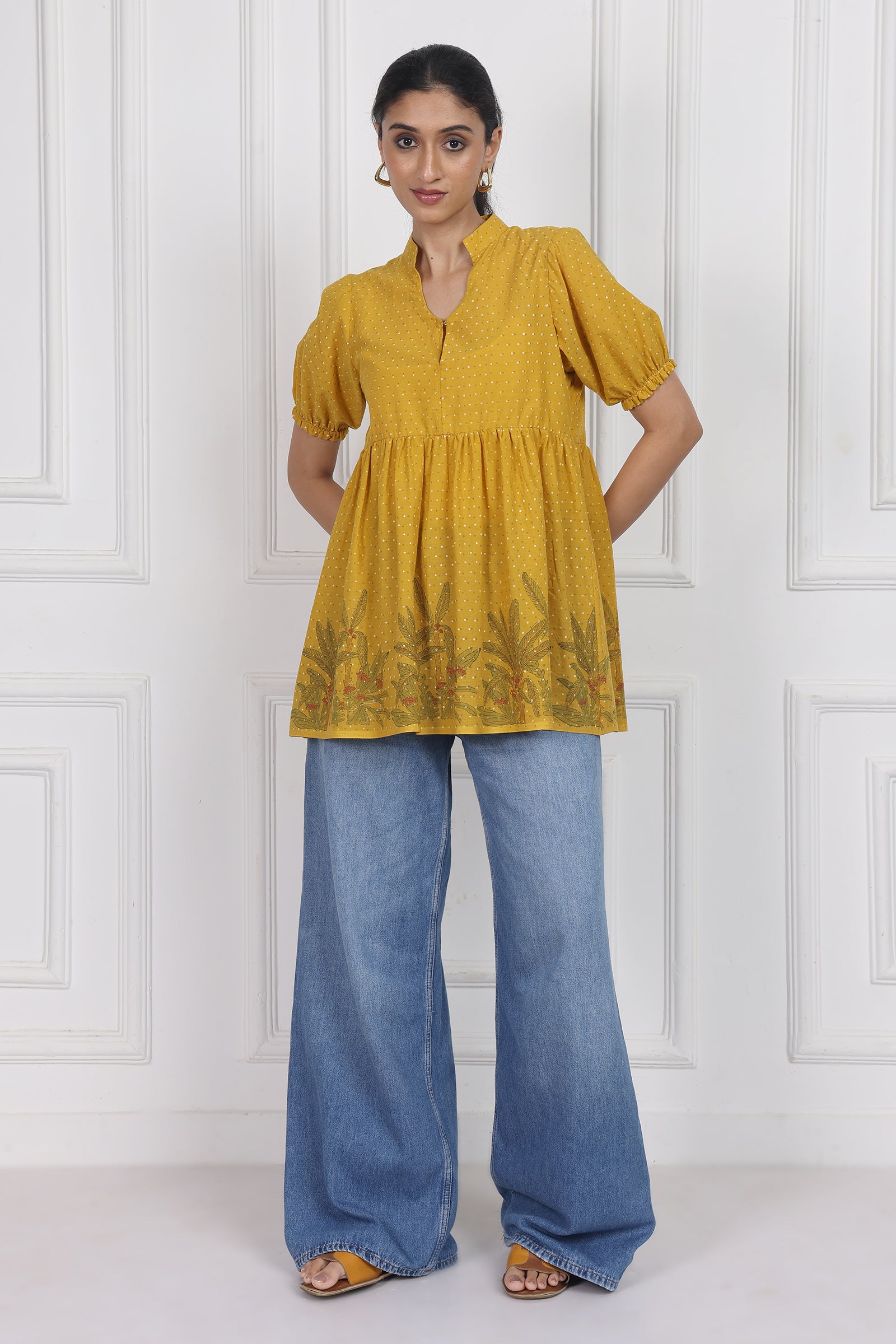 Wander Edit - Blooming Wild Peplum Top