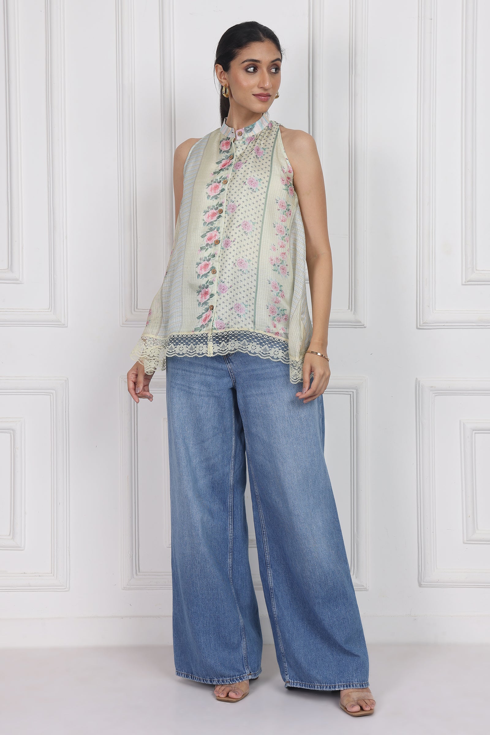 Wander Edit - Secret Flora Lantern Top