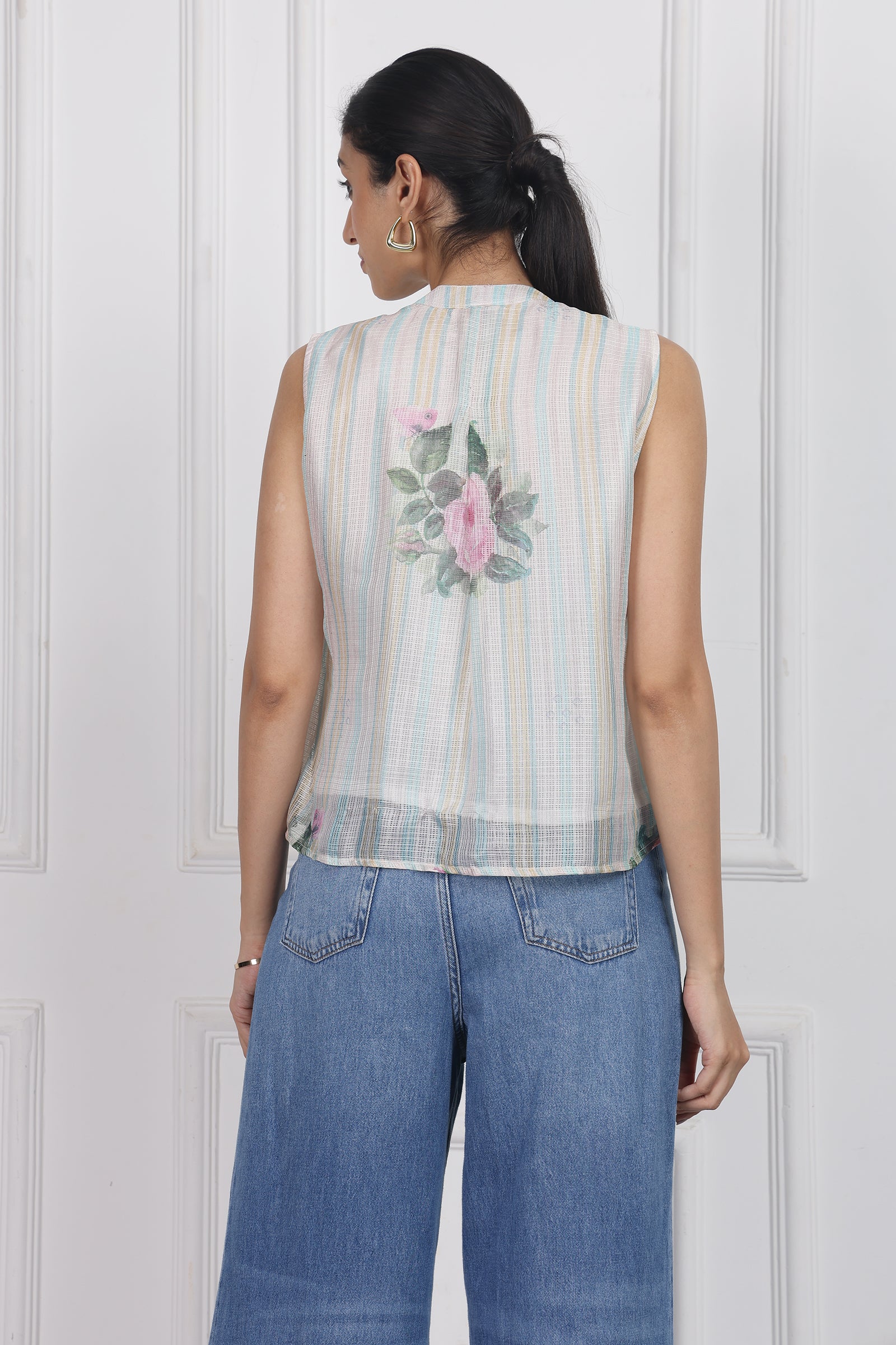 Wander Edit - Secrets In The Garden Tied Front Top