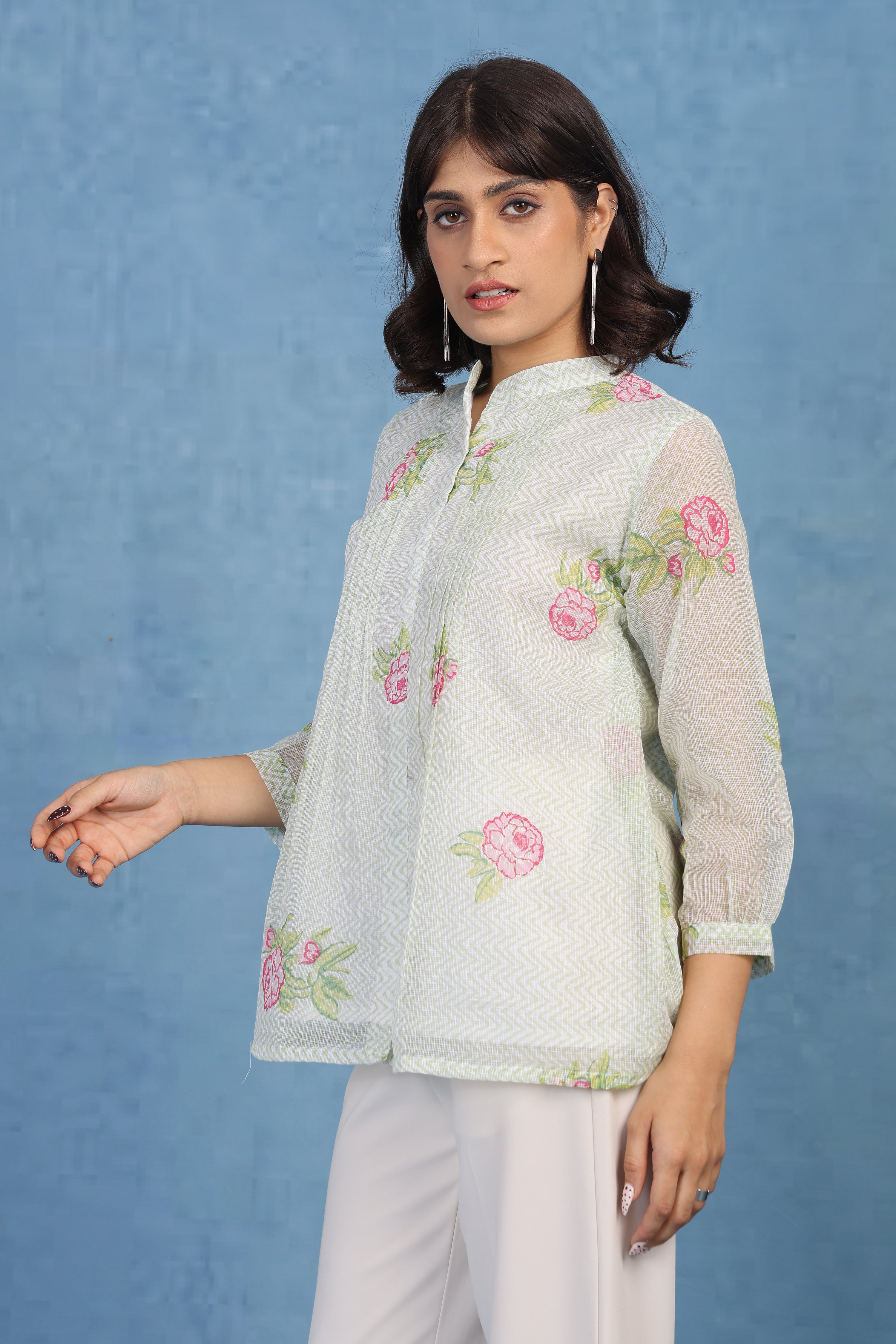 Mint Meadow Petal – Kota Short Top