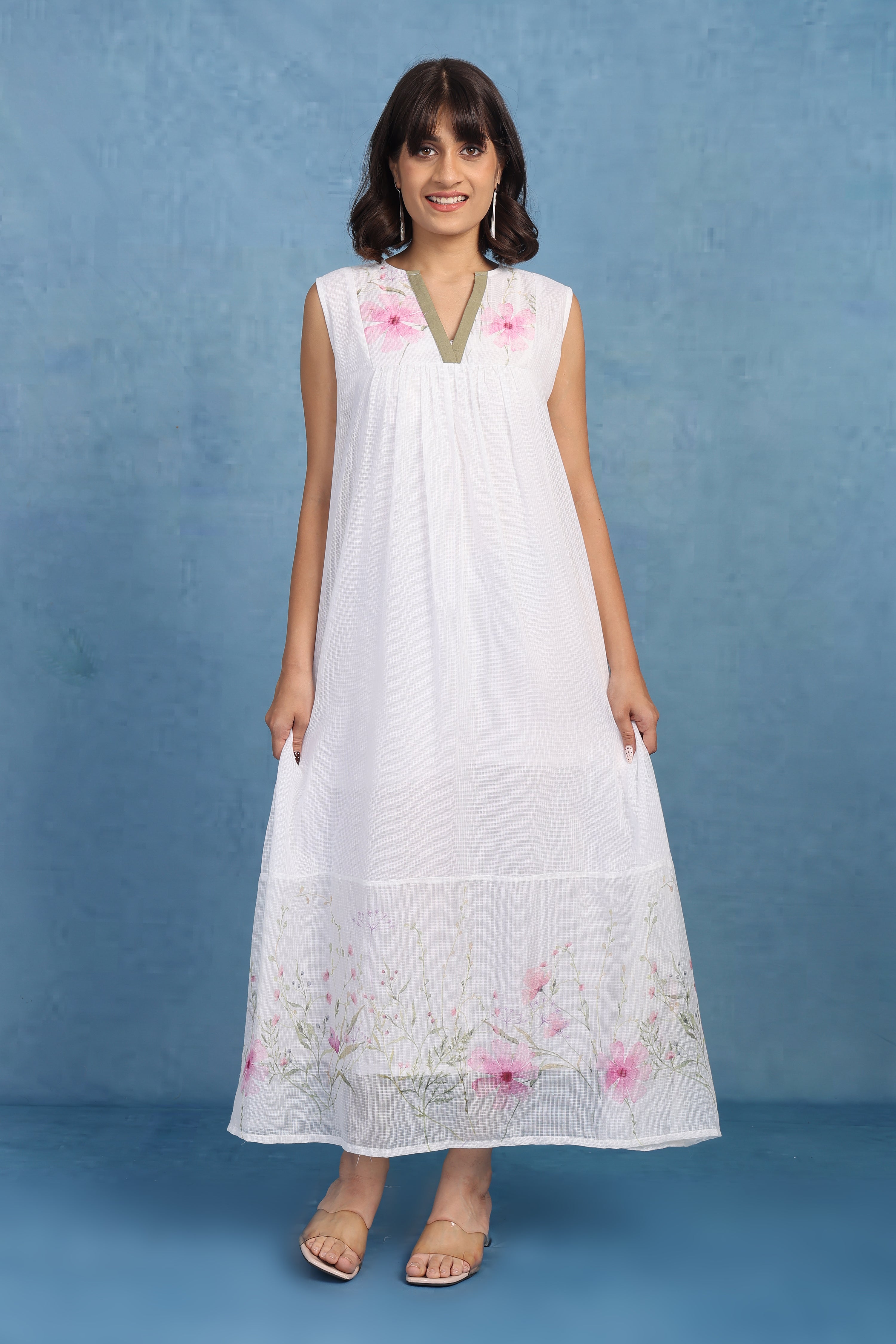 English Rose-pink Petal Aurora - Only Dress