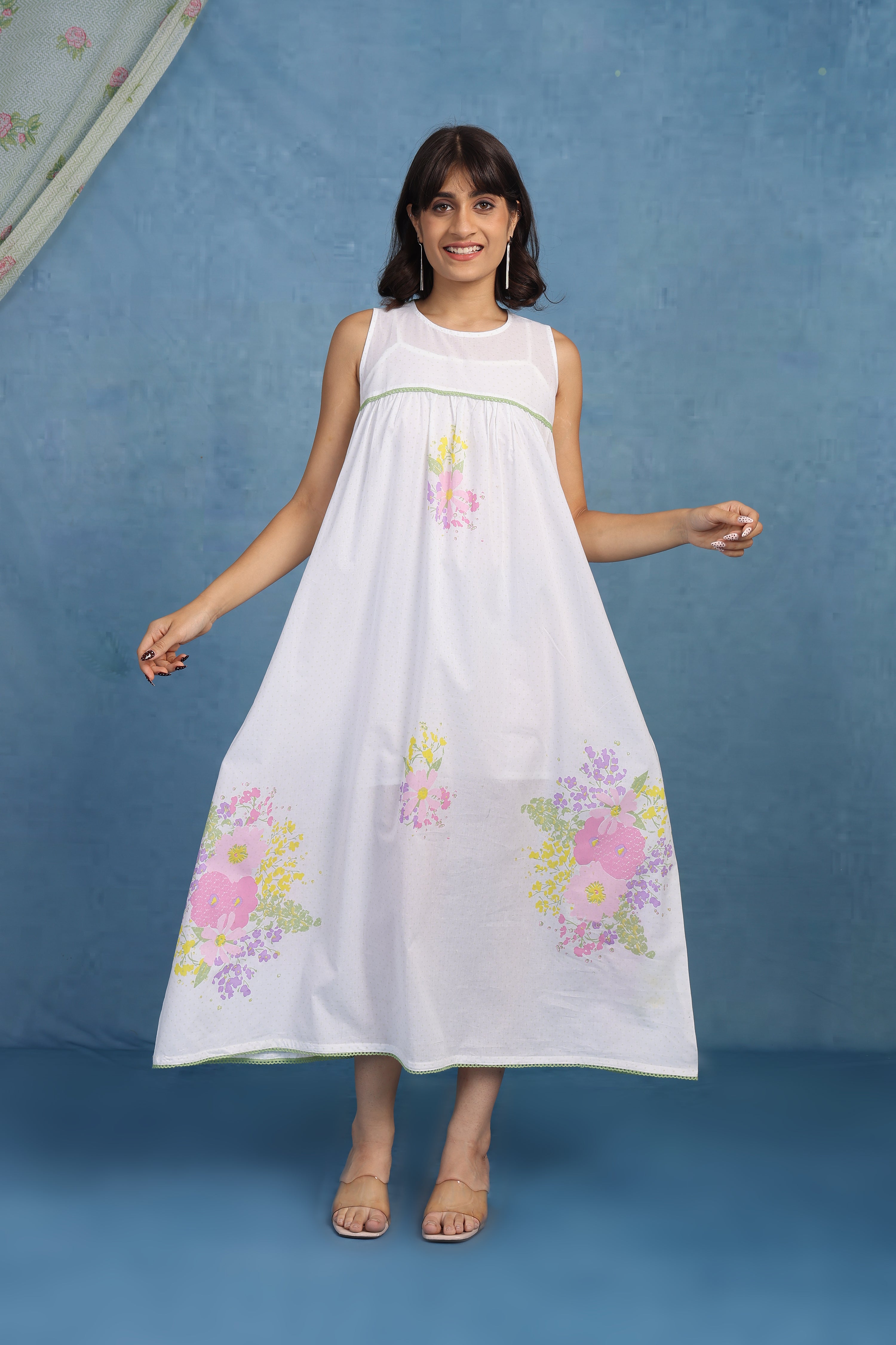 English Rose - Blooming Grace Cotton Dress - Only Dress