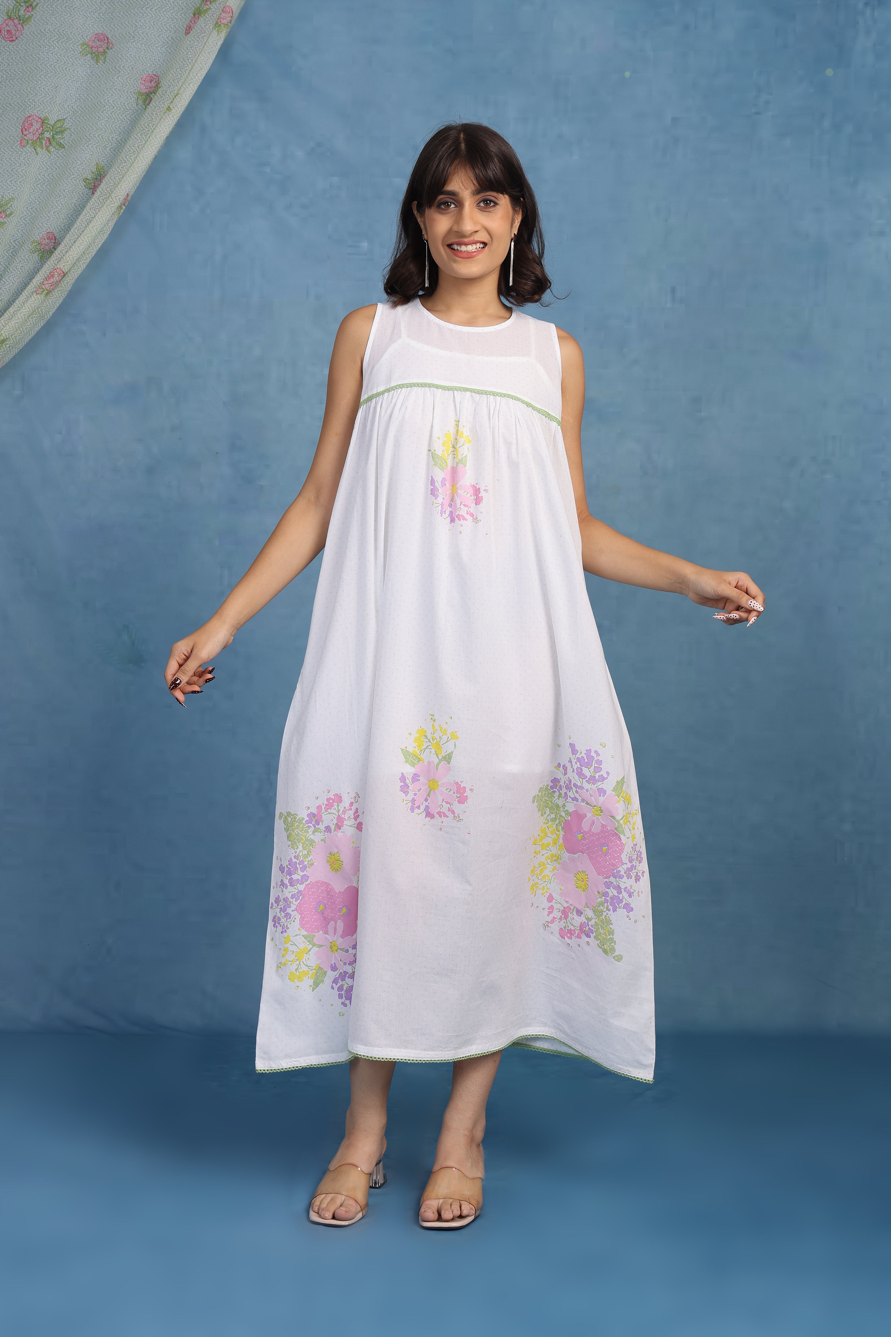 English Rose - Blooming Grace Cotton Dress - Only Dress