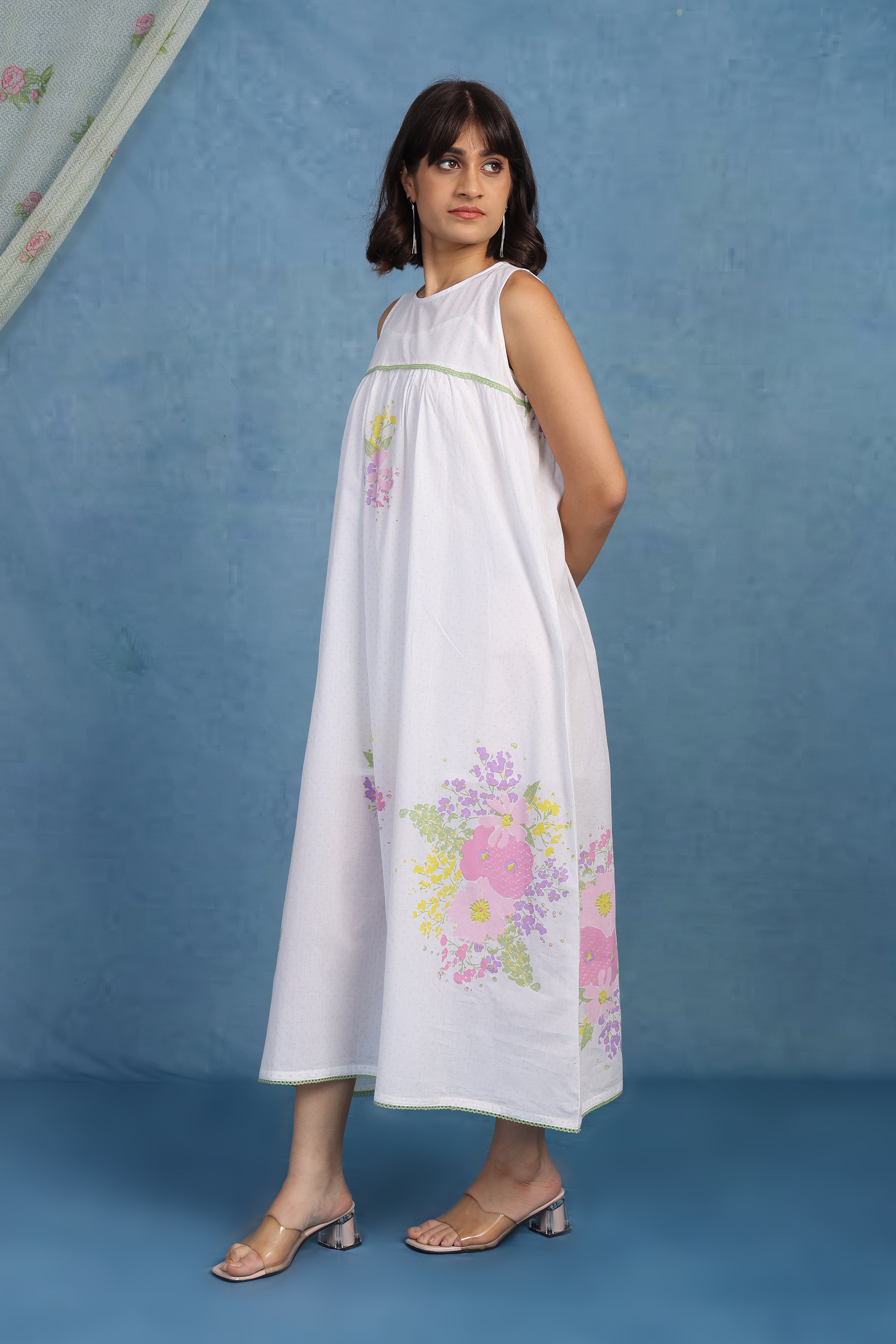 English Rose - Blooming Grace Cotton Dress - Only Dress