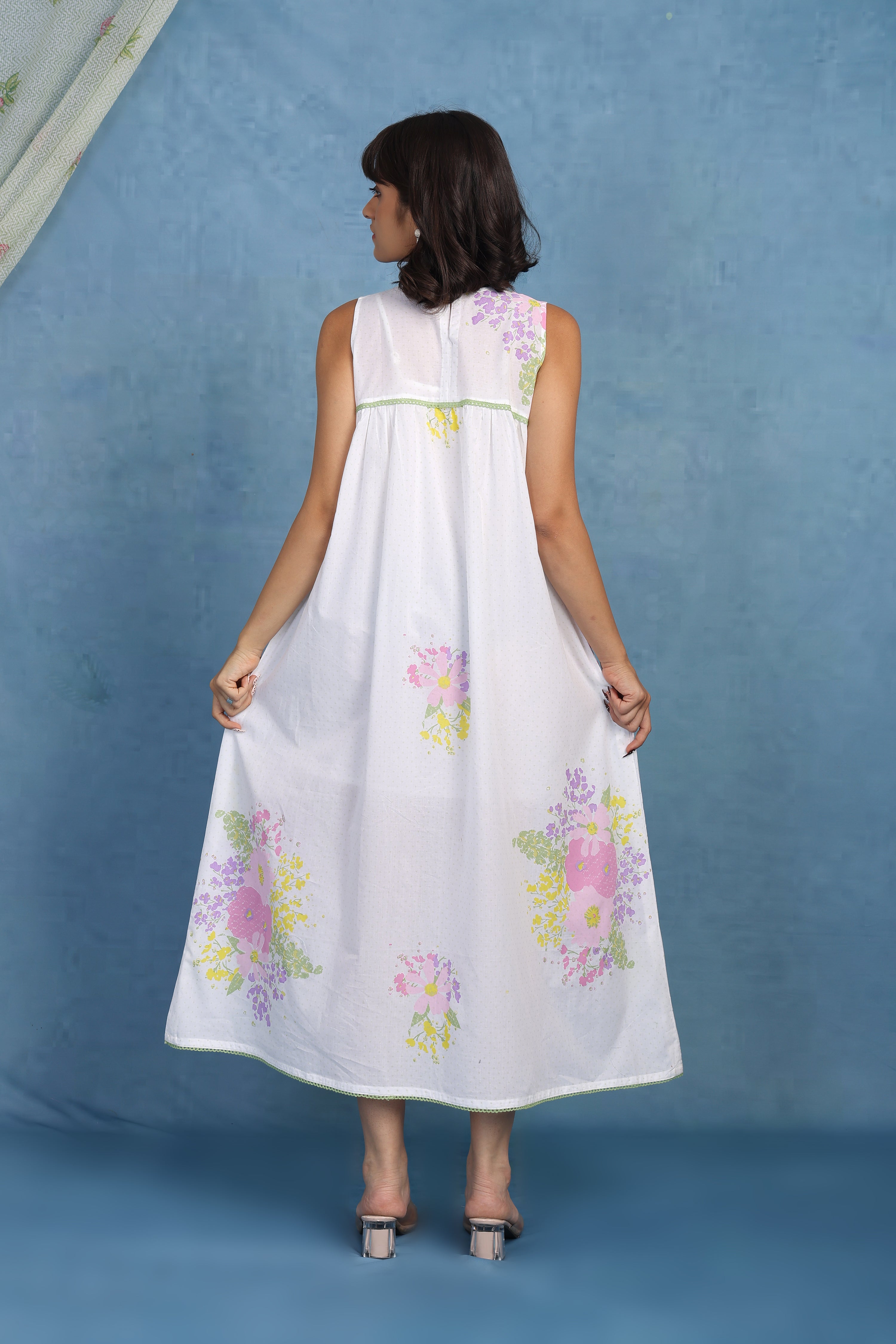 English Rose - Blooming Grace Cotton Dress - Only Dress