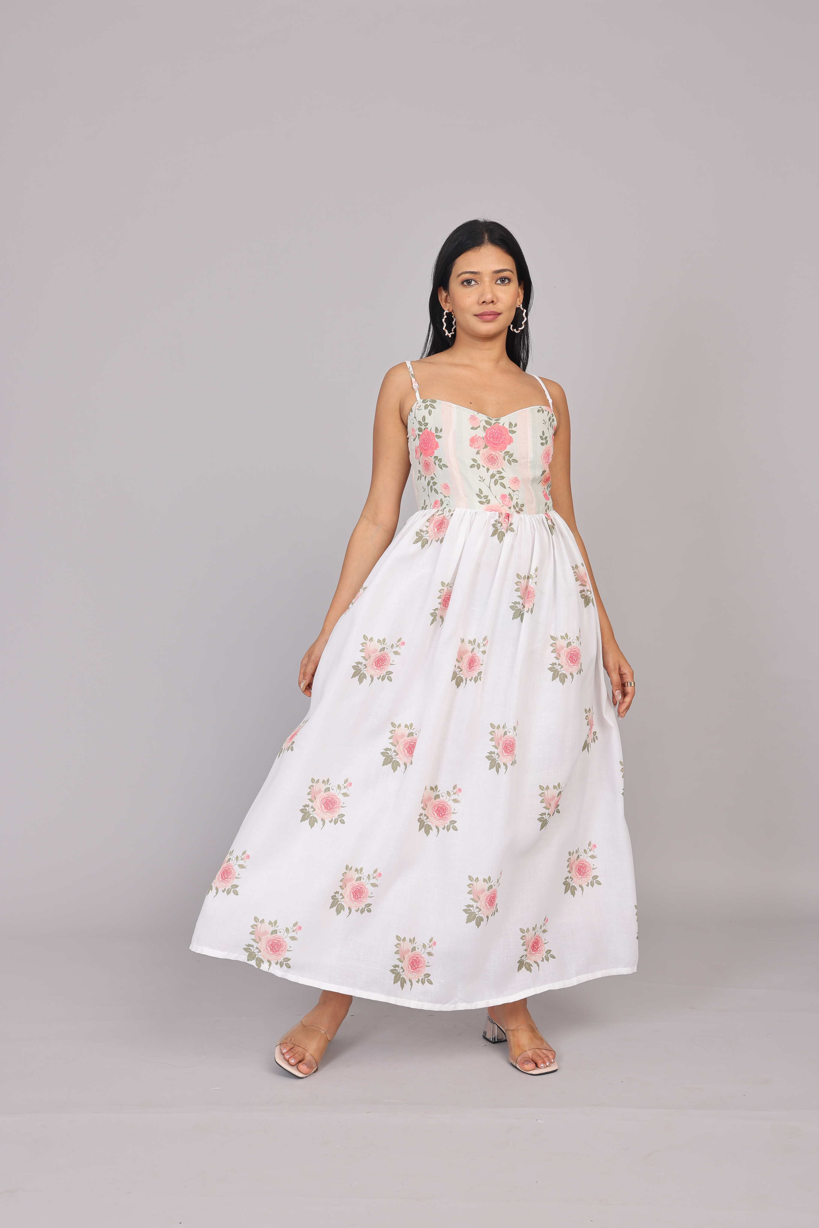 Wander Edit - Fit And Flare Dress With Beautiful Yoke Detailing