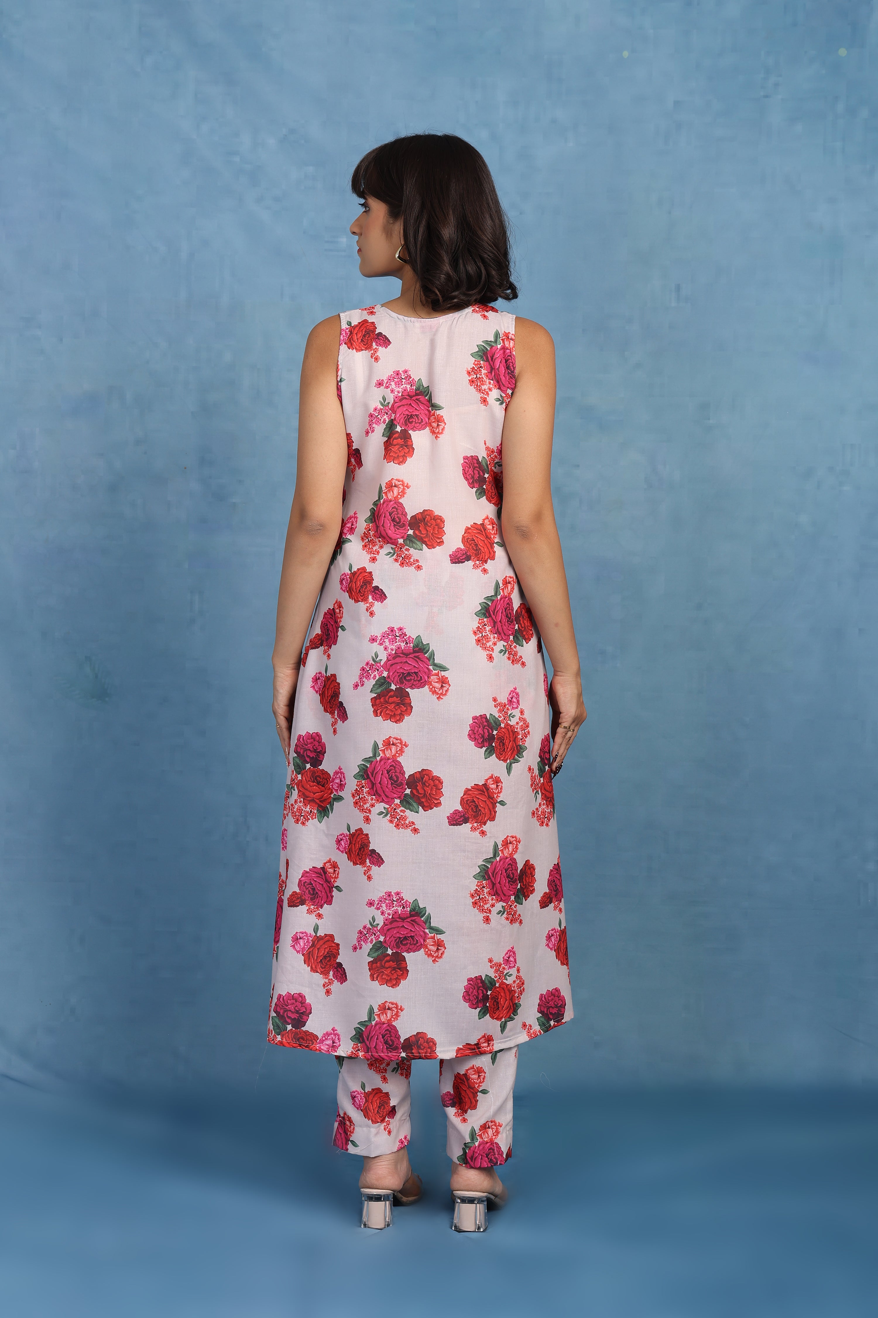 English Rose – Stormy Garden Co-ord Set - Top And Bottom