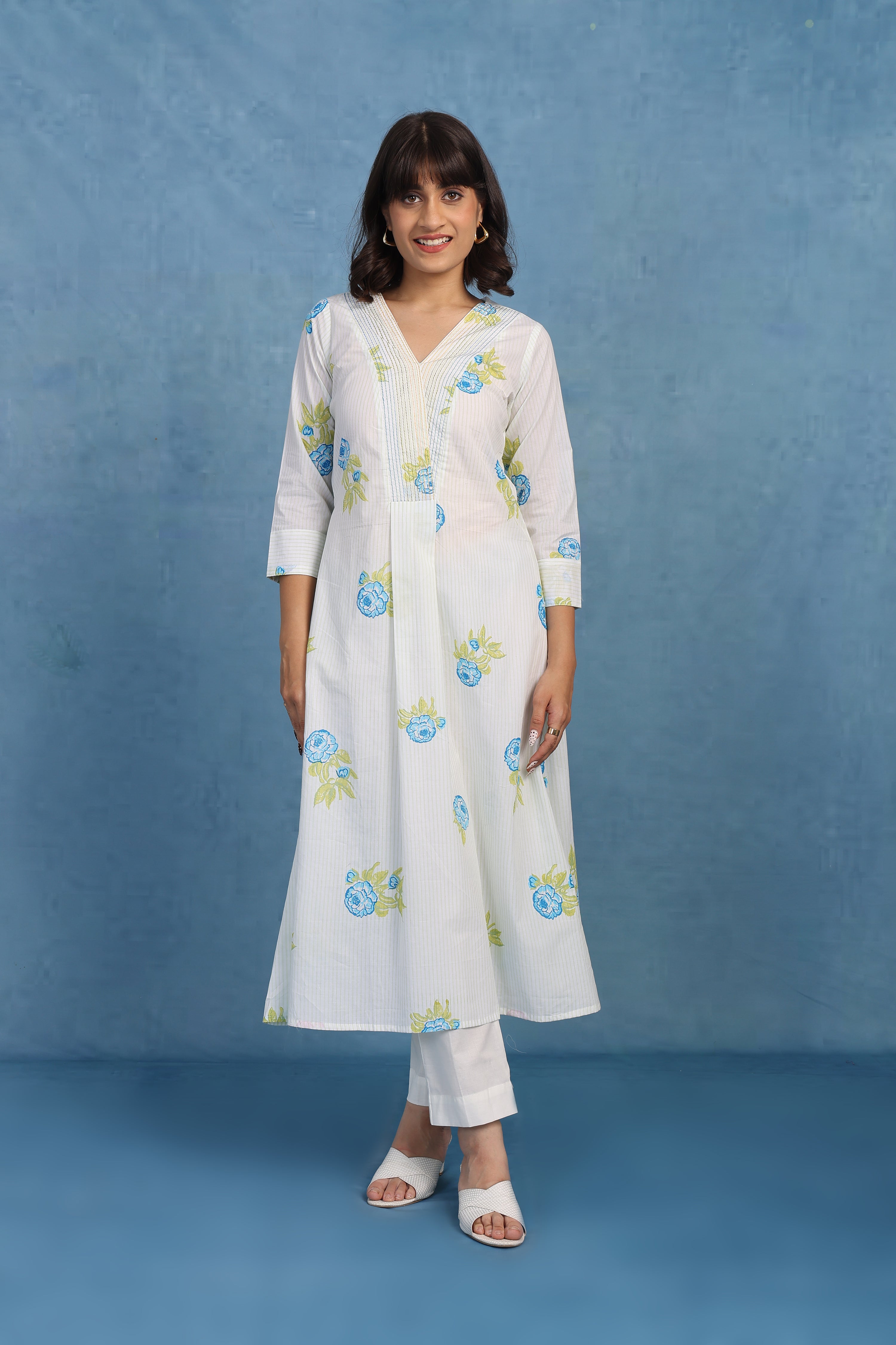 English Garden – Green Bloom Dupatta