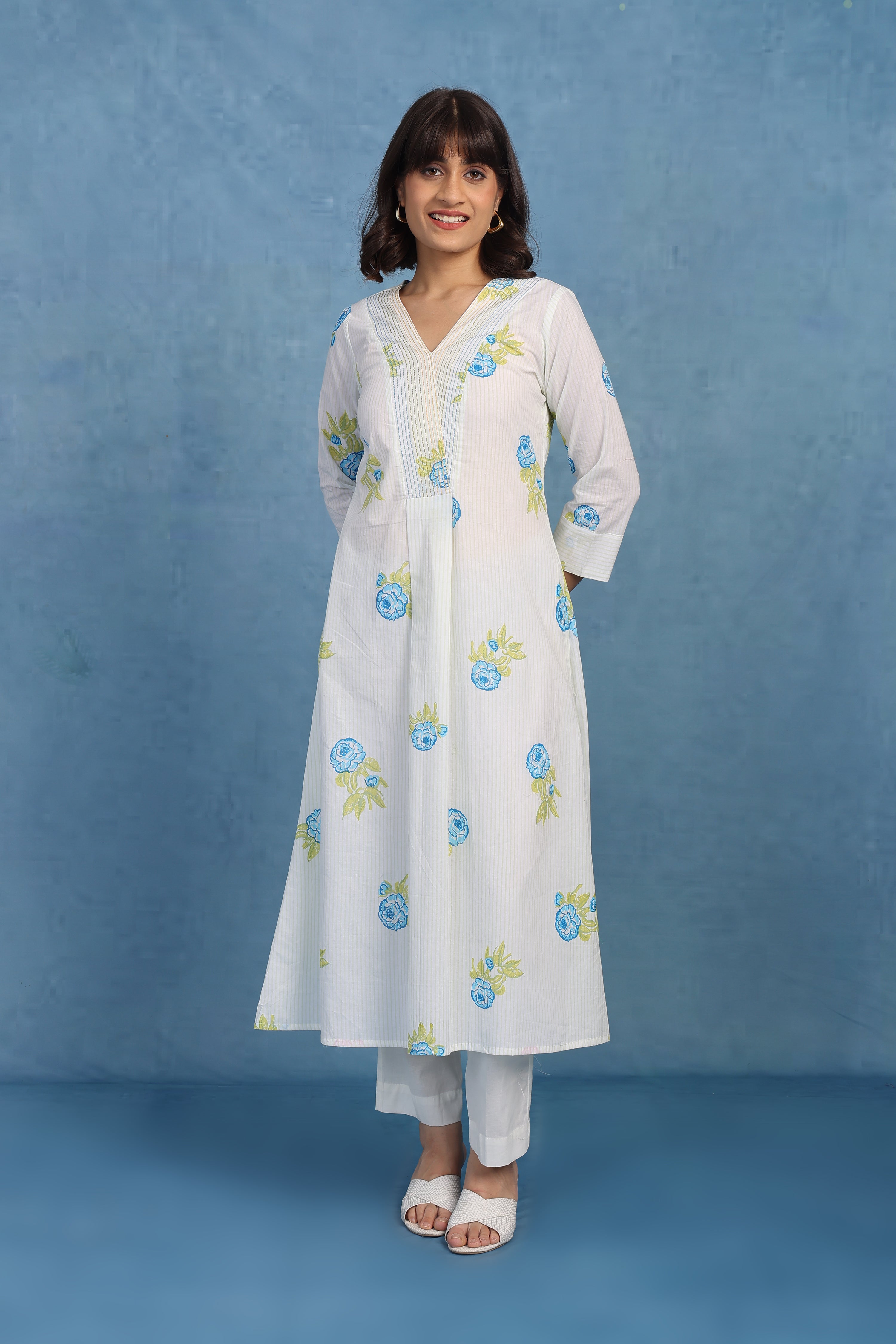 English Garden – Green Bloom Dupatta