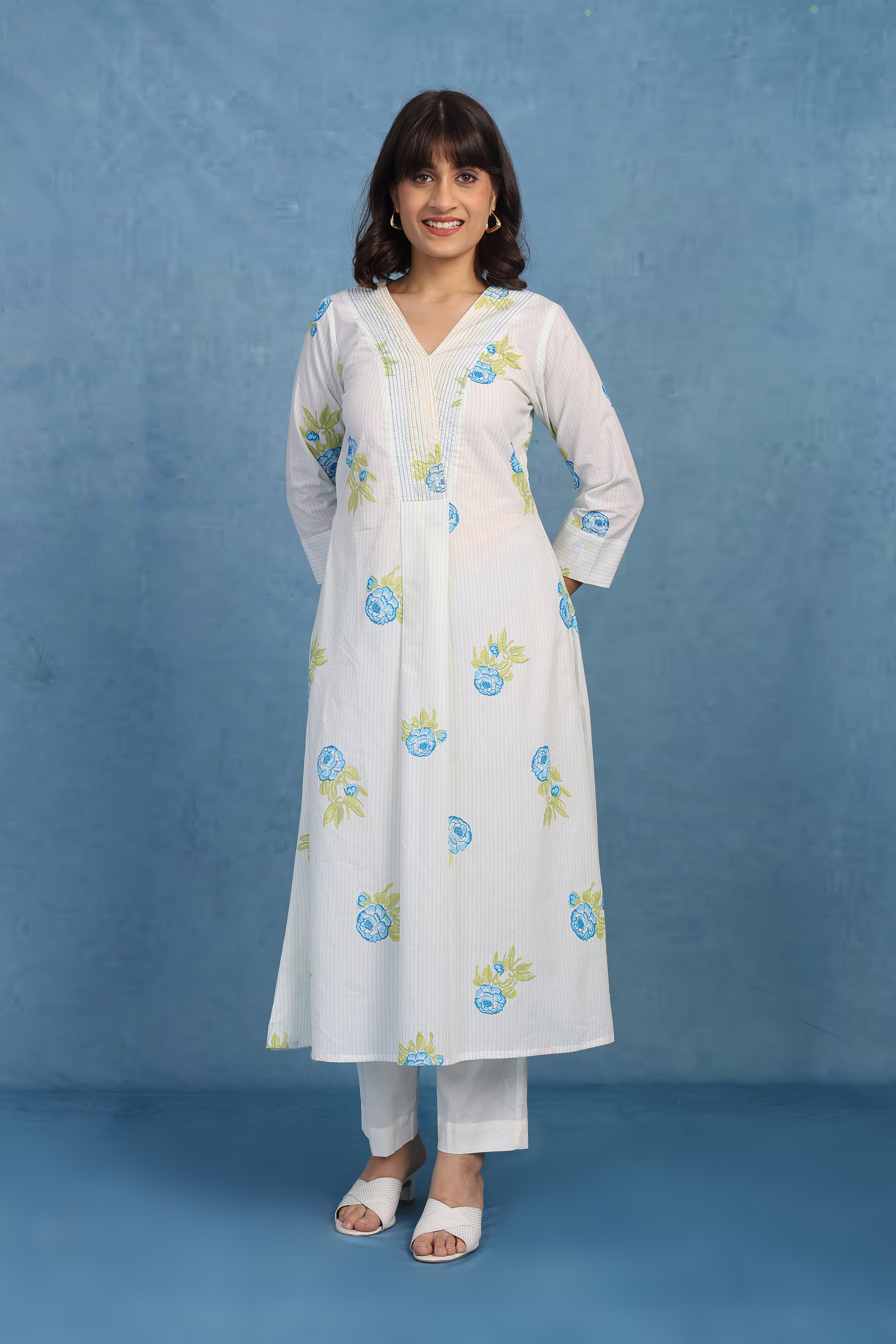 English Garden – Green Bloom Dupatta