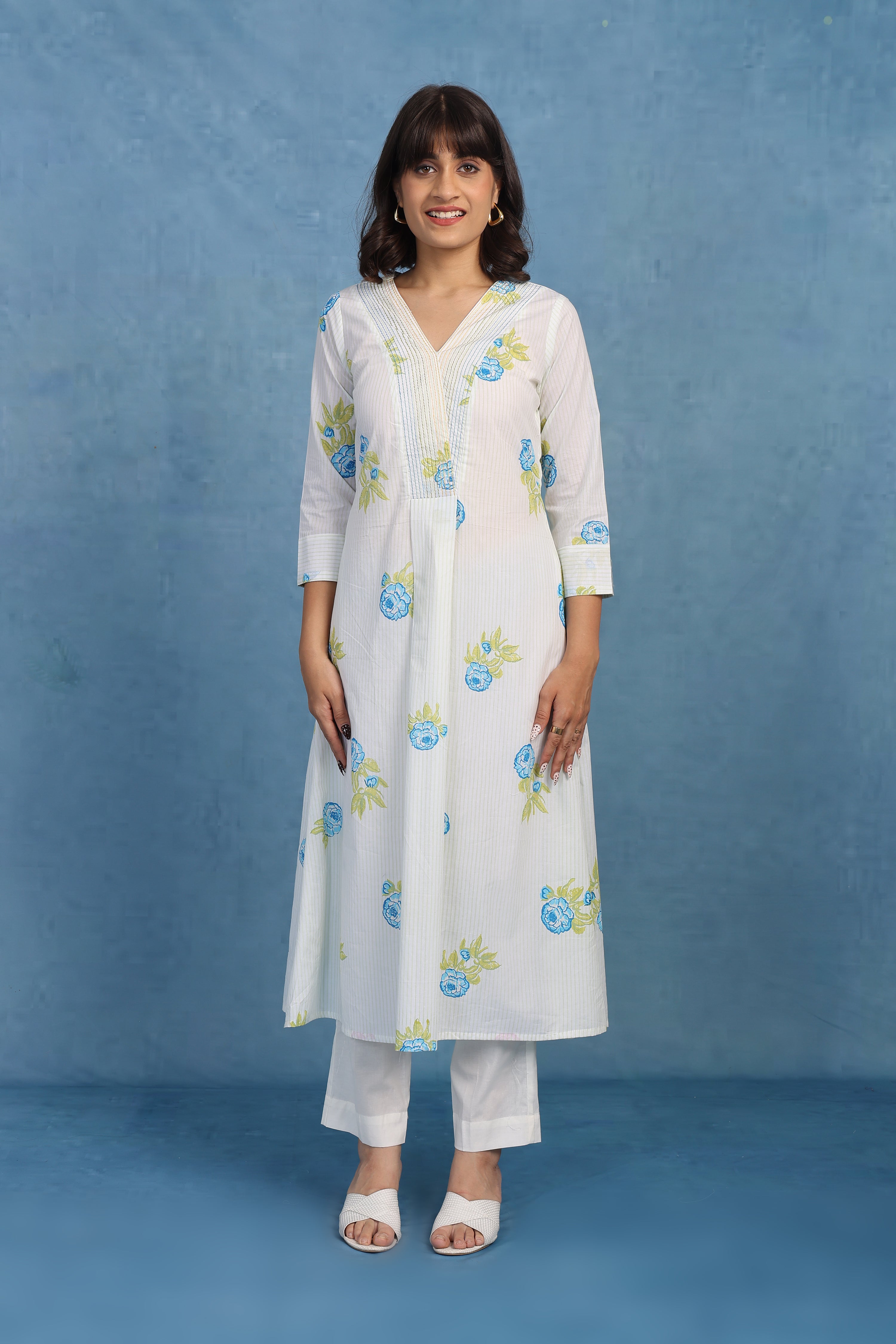 English Garden – Green Bloom Dupatta