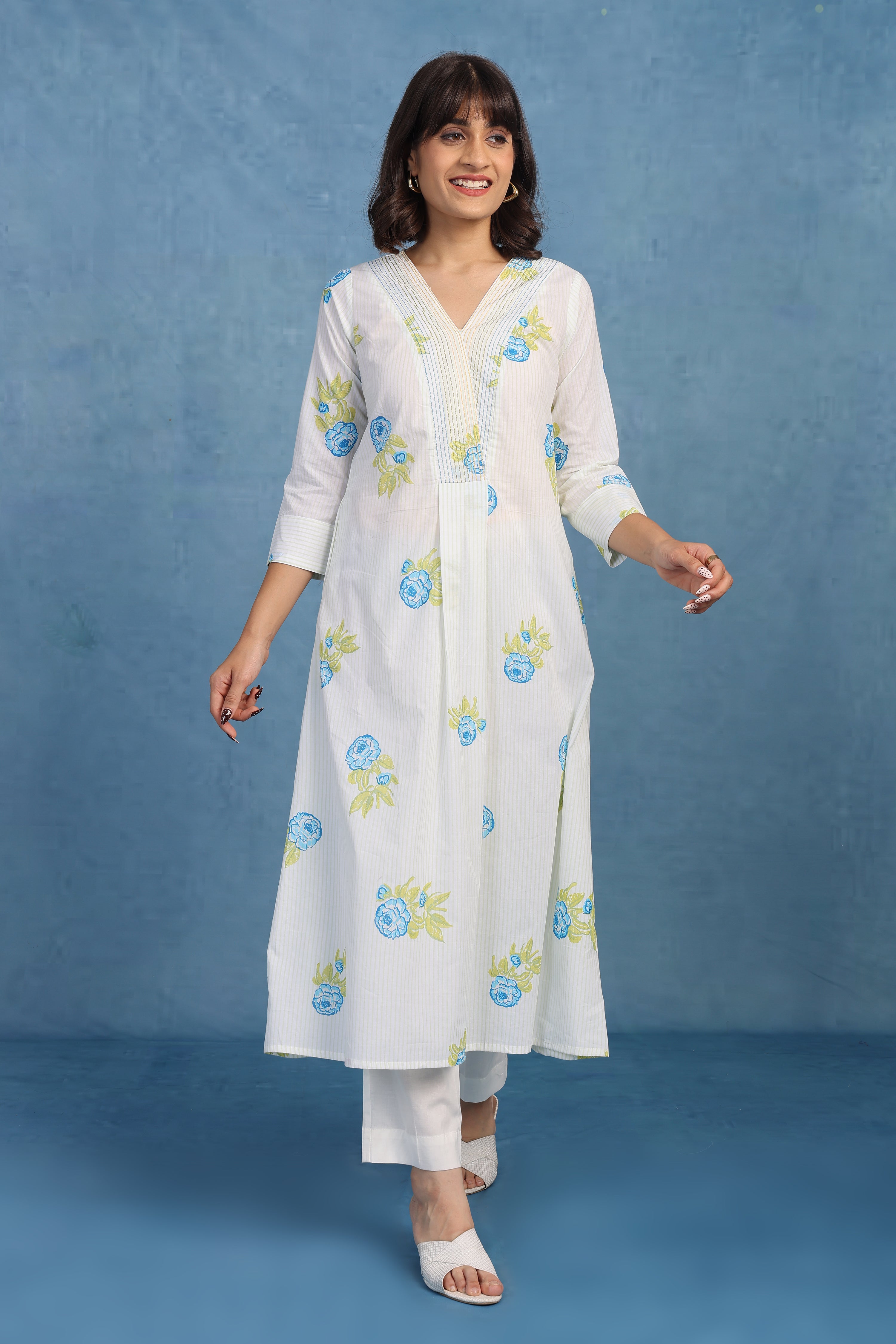 English Garden – Green Bloom Dupatta