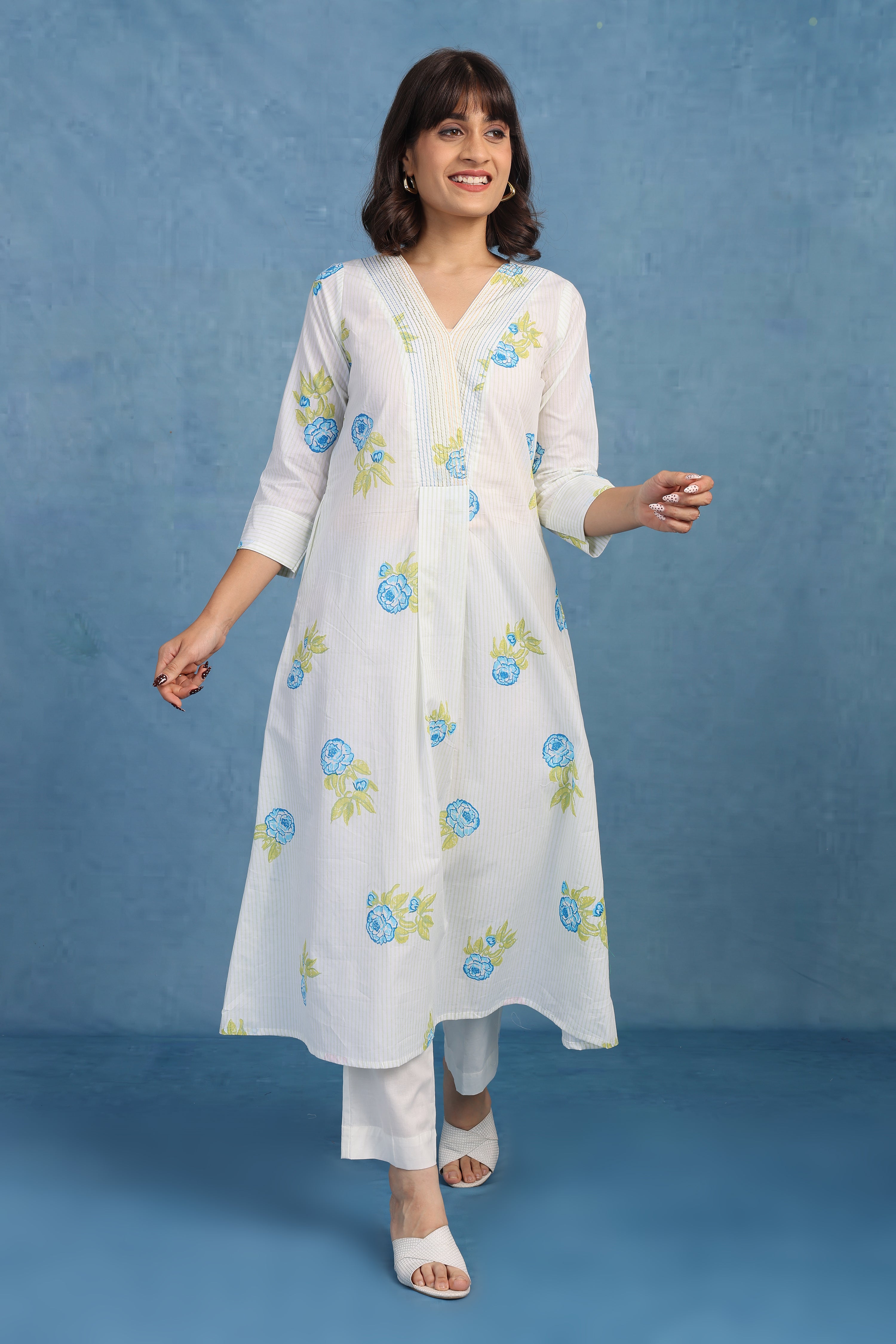 English Garden – Green Bloom Dupatta