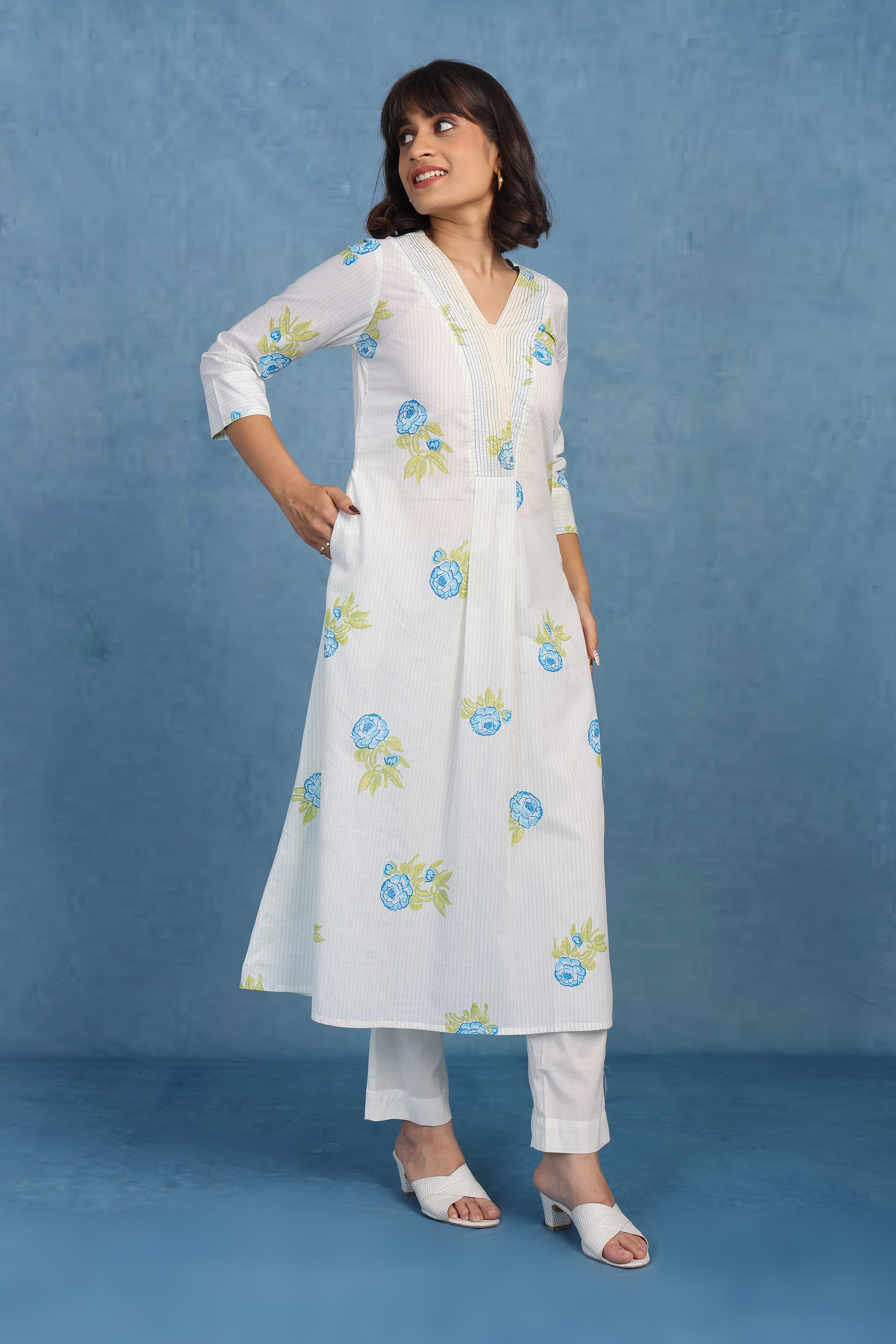 English Garden – Green Bloom Dupatta