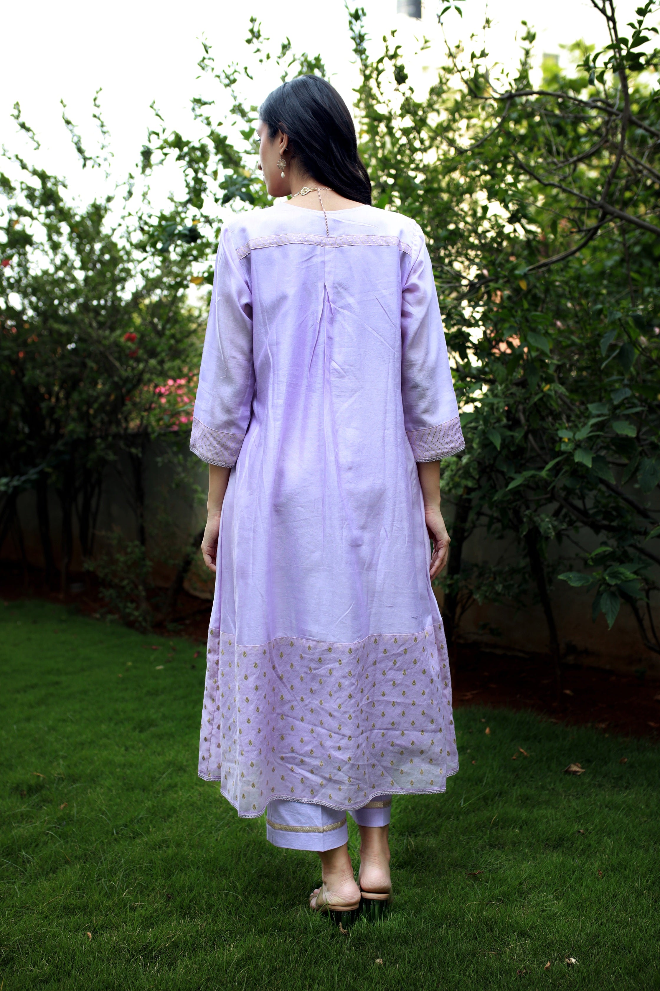 Heritage Glow Lilac Kurta