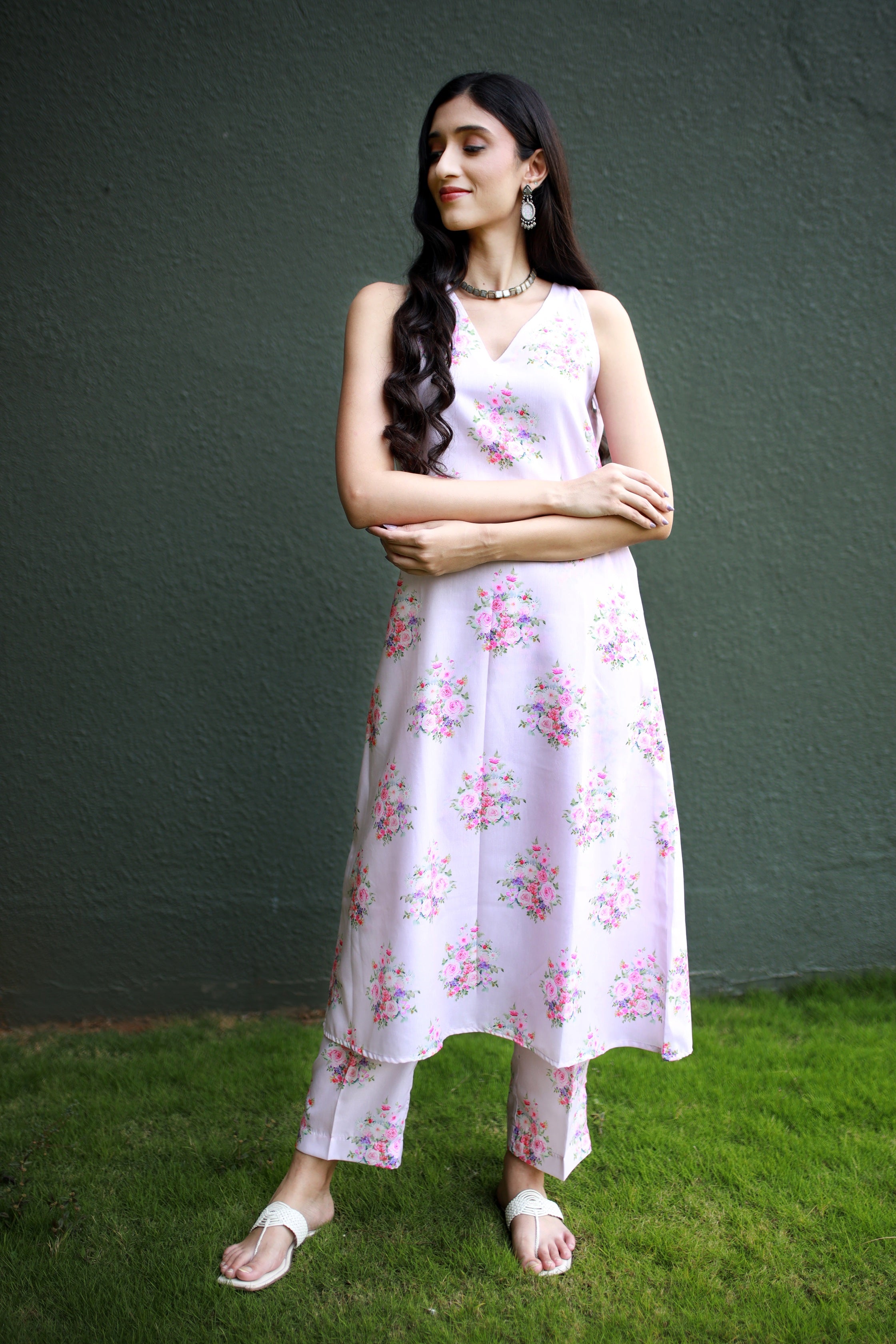 Malhaar Bubble Gum Pink Kurta