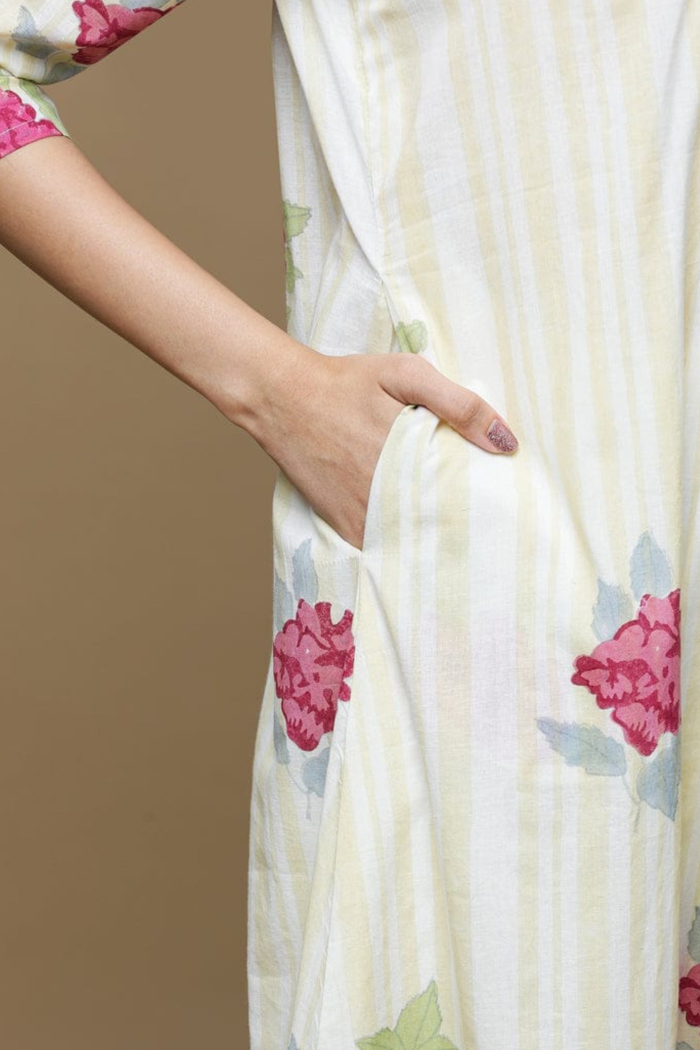 Bahaar Handblock Printed Cotton Kurta