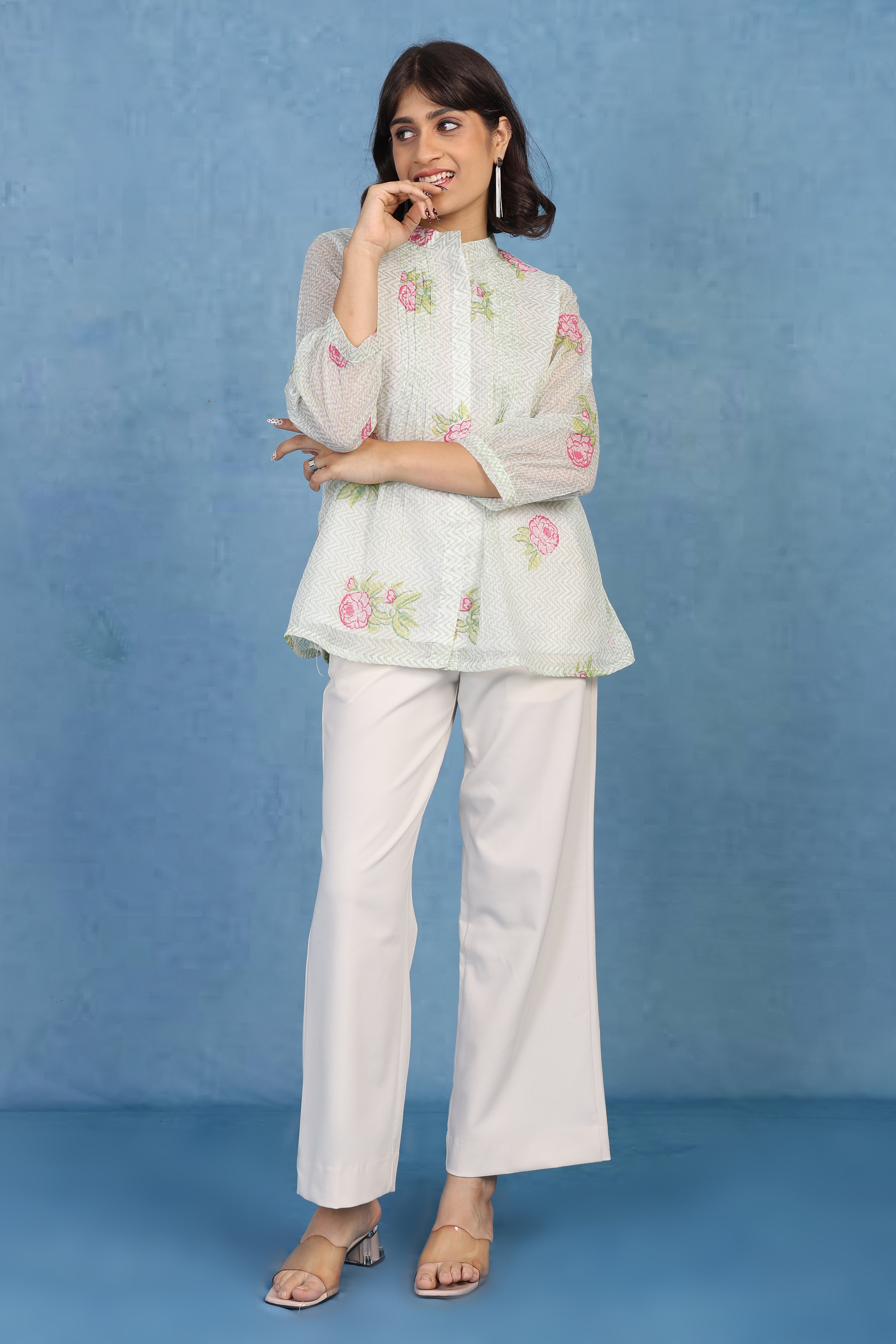 Mint Meadow Petal – Kota Short Top