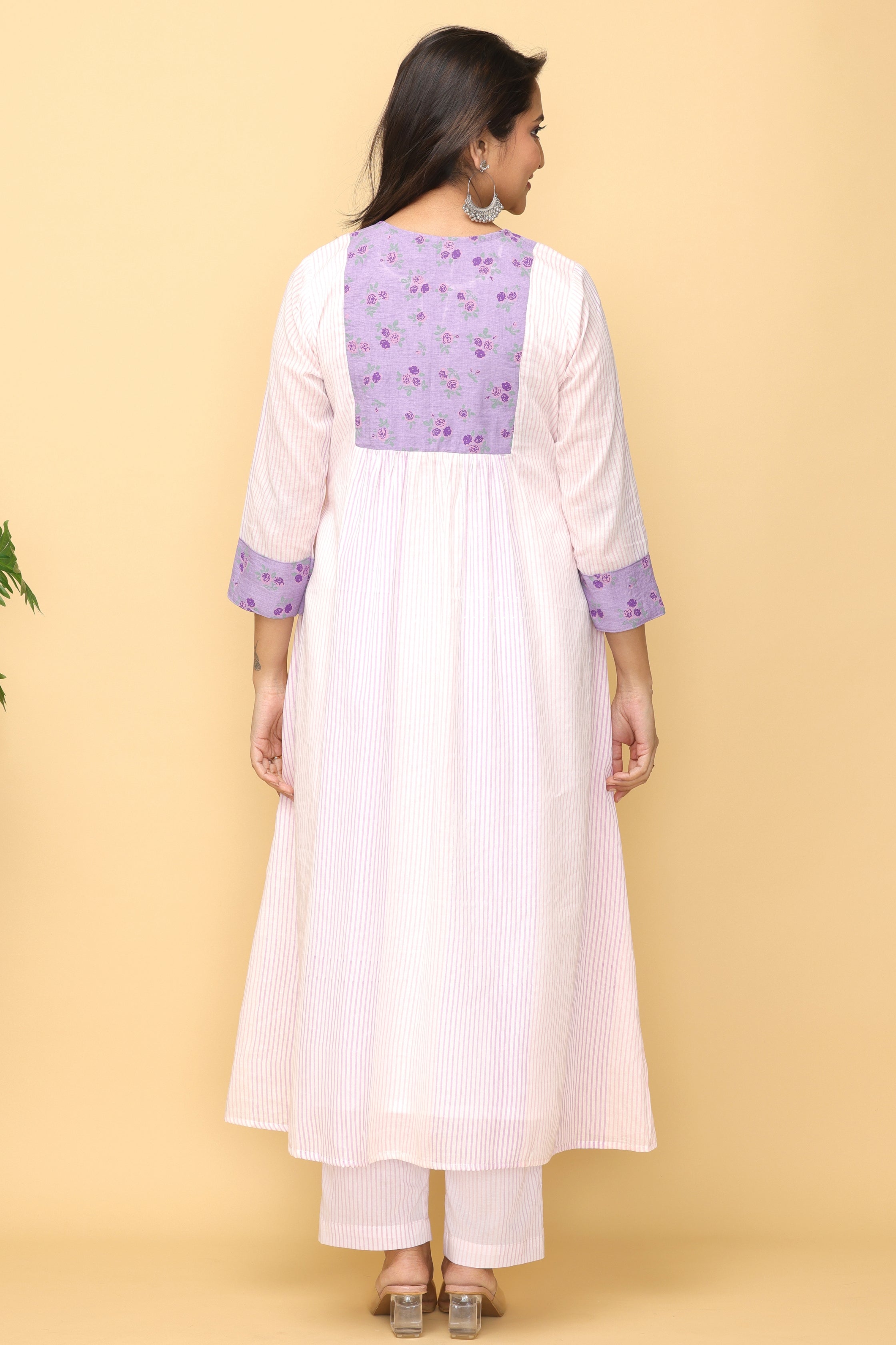 Malhaar  Block Printed Yoke Kurta And Bottom