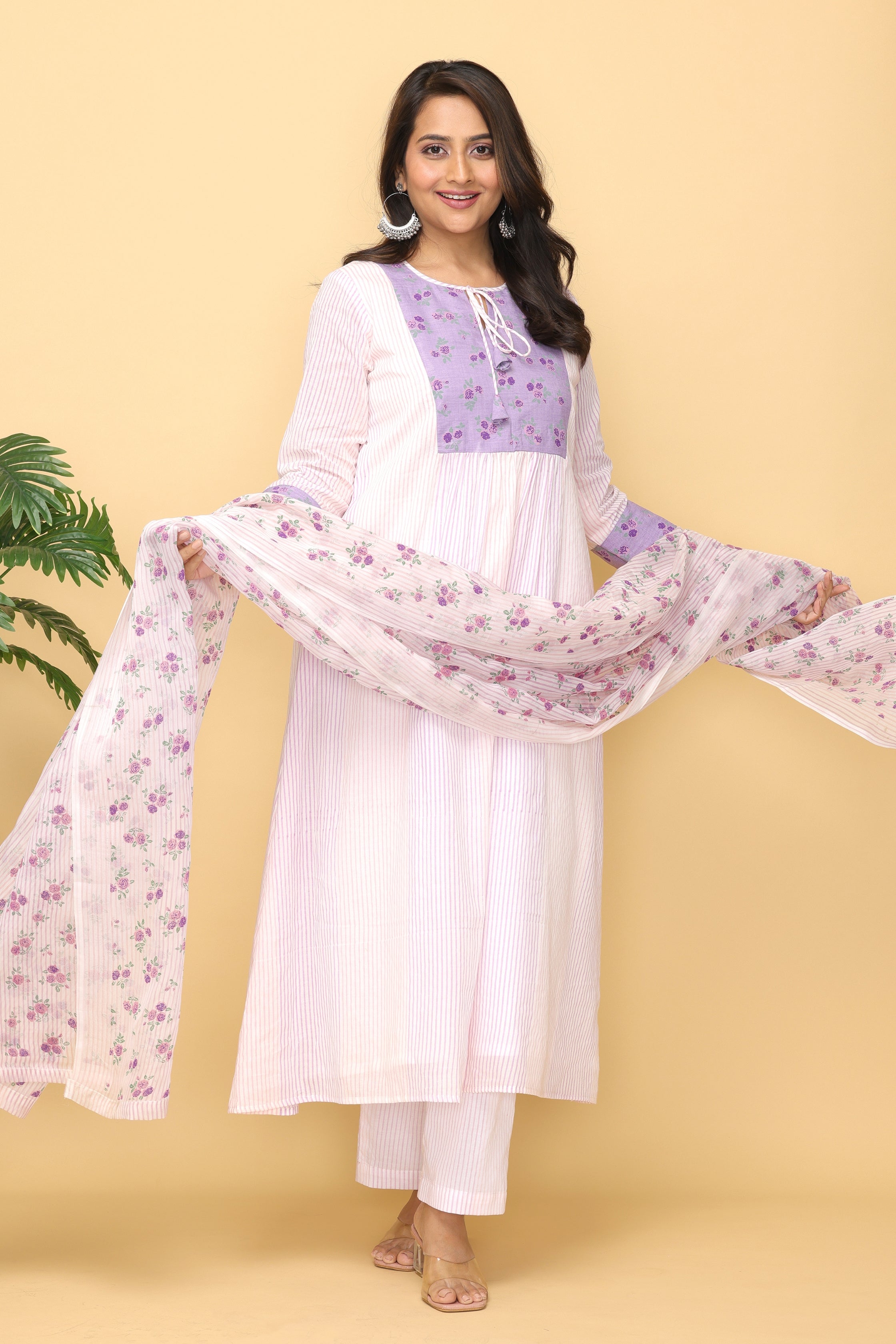 Malhaar  Block Printed Yoke Kurta And Bottom