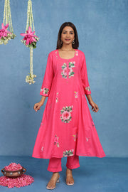 Malhaar Pista 5 Panel  Kurta  And Bottom