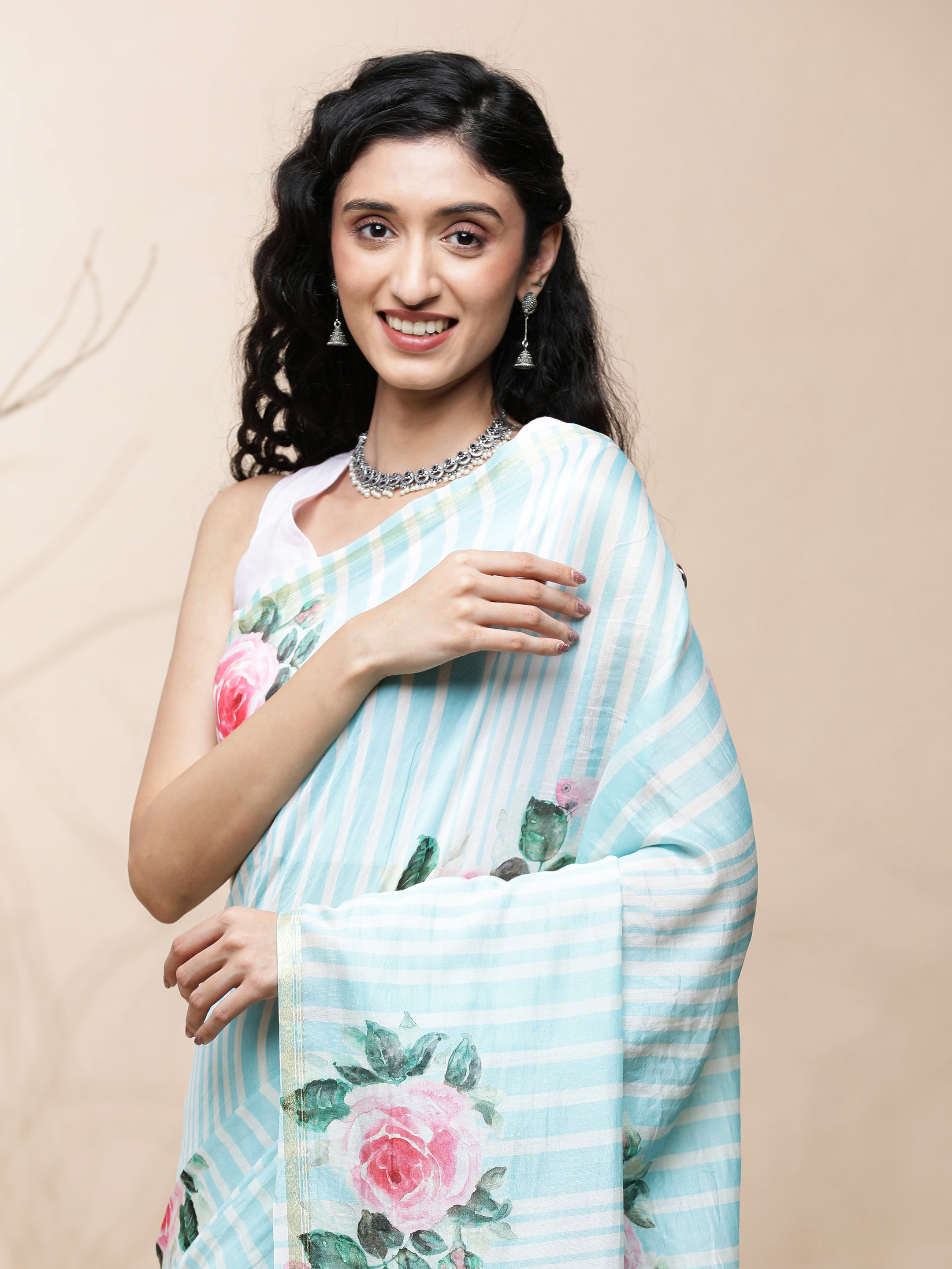 Noor - Dew Drop Chanderi Silk Saree