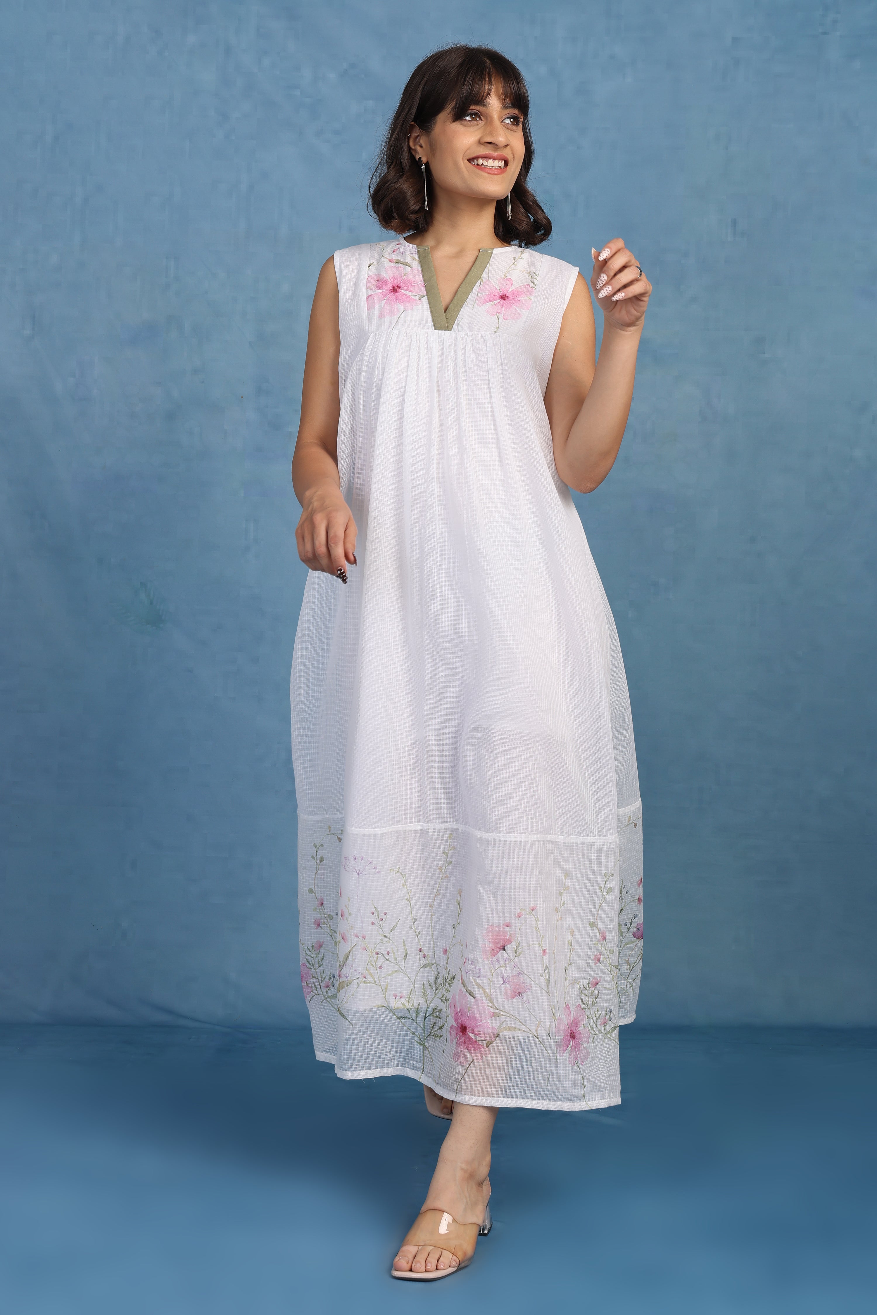 English Rose-pink Petal Aurora - Only Dress