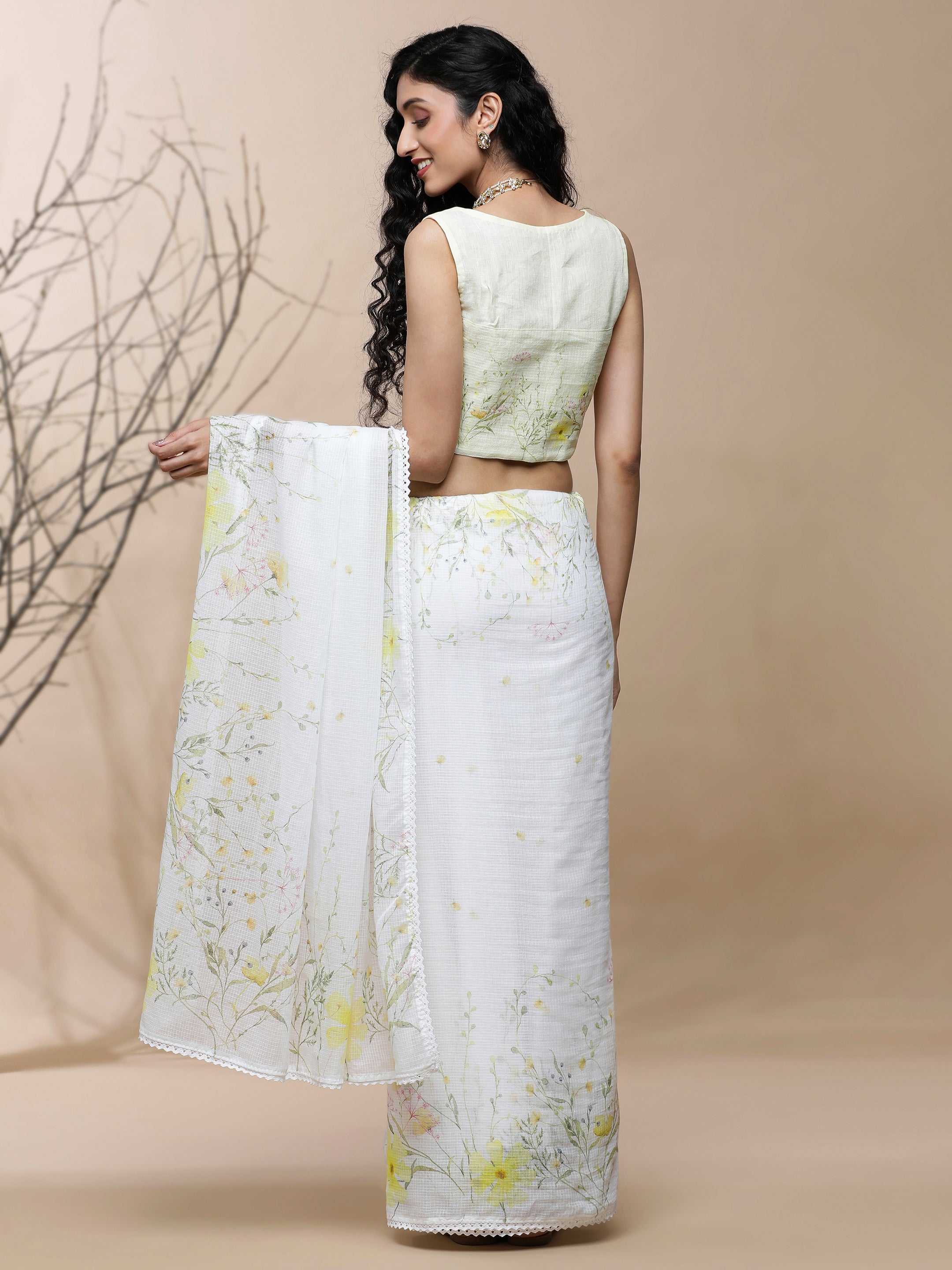 Noor - Peony Trails Kota Saree
