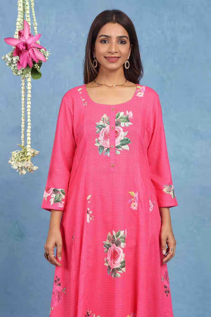 Malhaar Pista 5 Panel Kurta