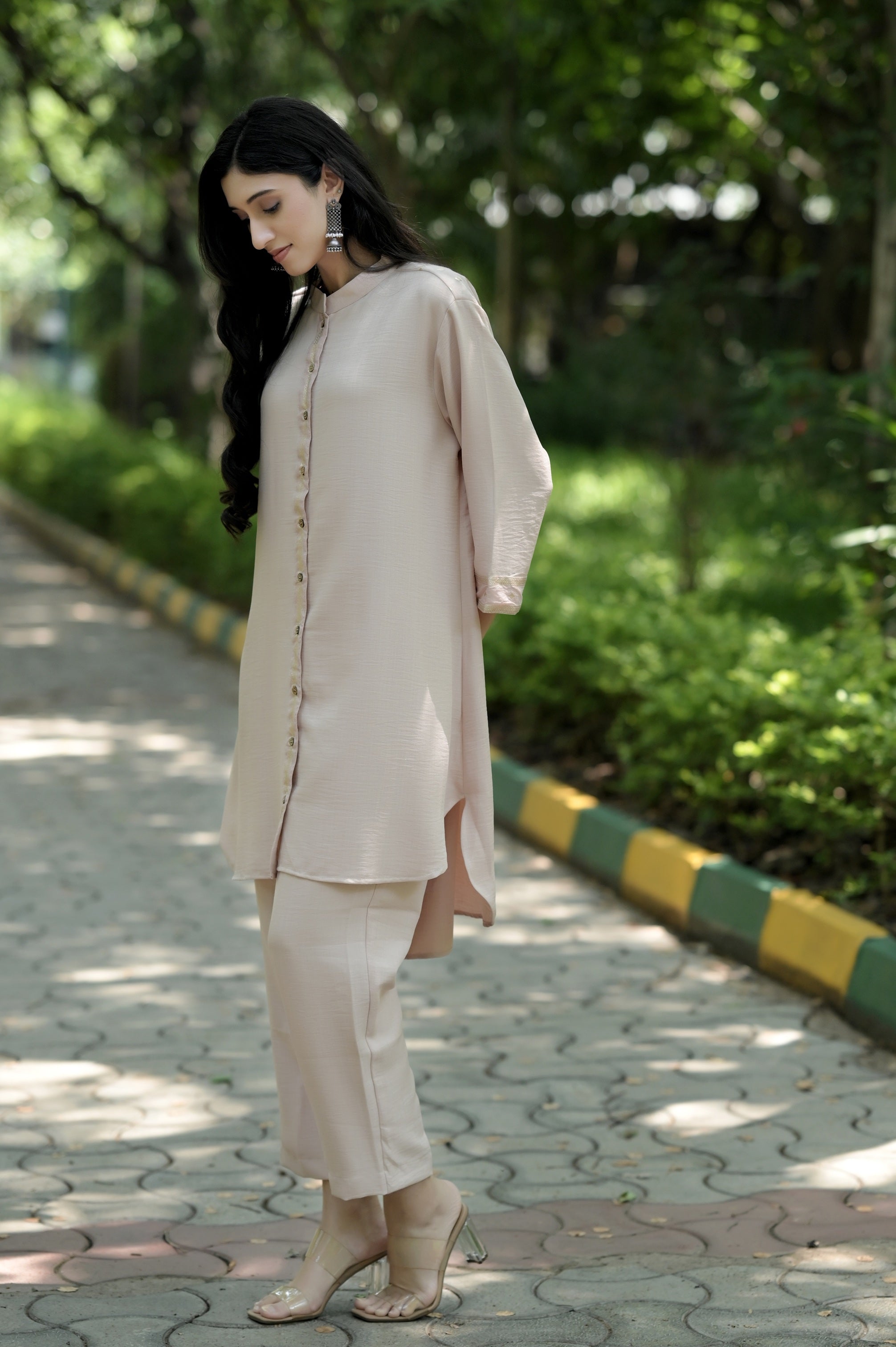 Fluid Grace Pale Pink Co-ord Set